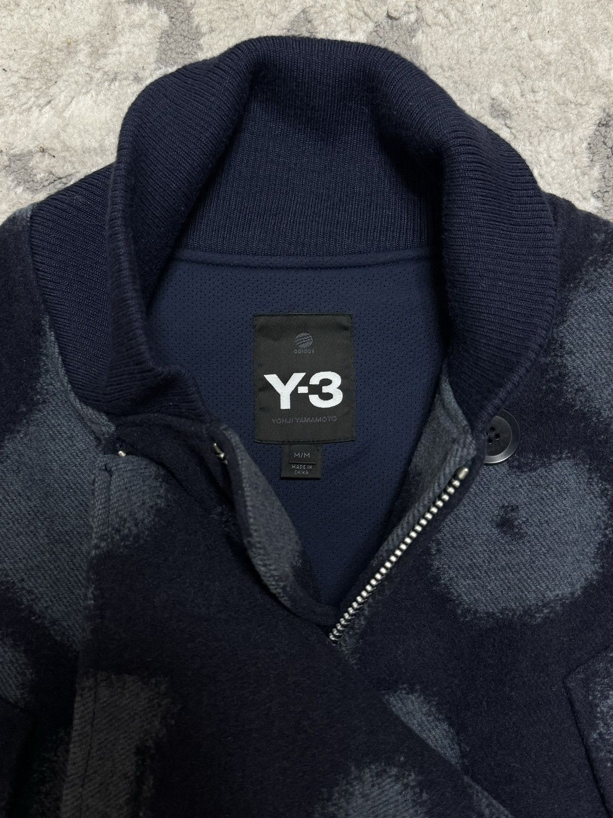 Adidas × Y-3 × Yohji Yamamoto Y-3 Yohji Yamamoto Sample Double-Breasted Wool Coat Leopard Size US M / EU 48-50 / 2 - 3 Thumbnail