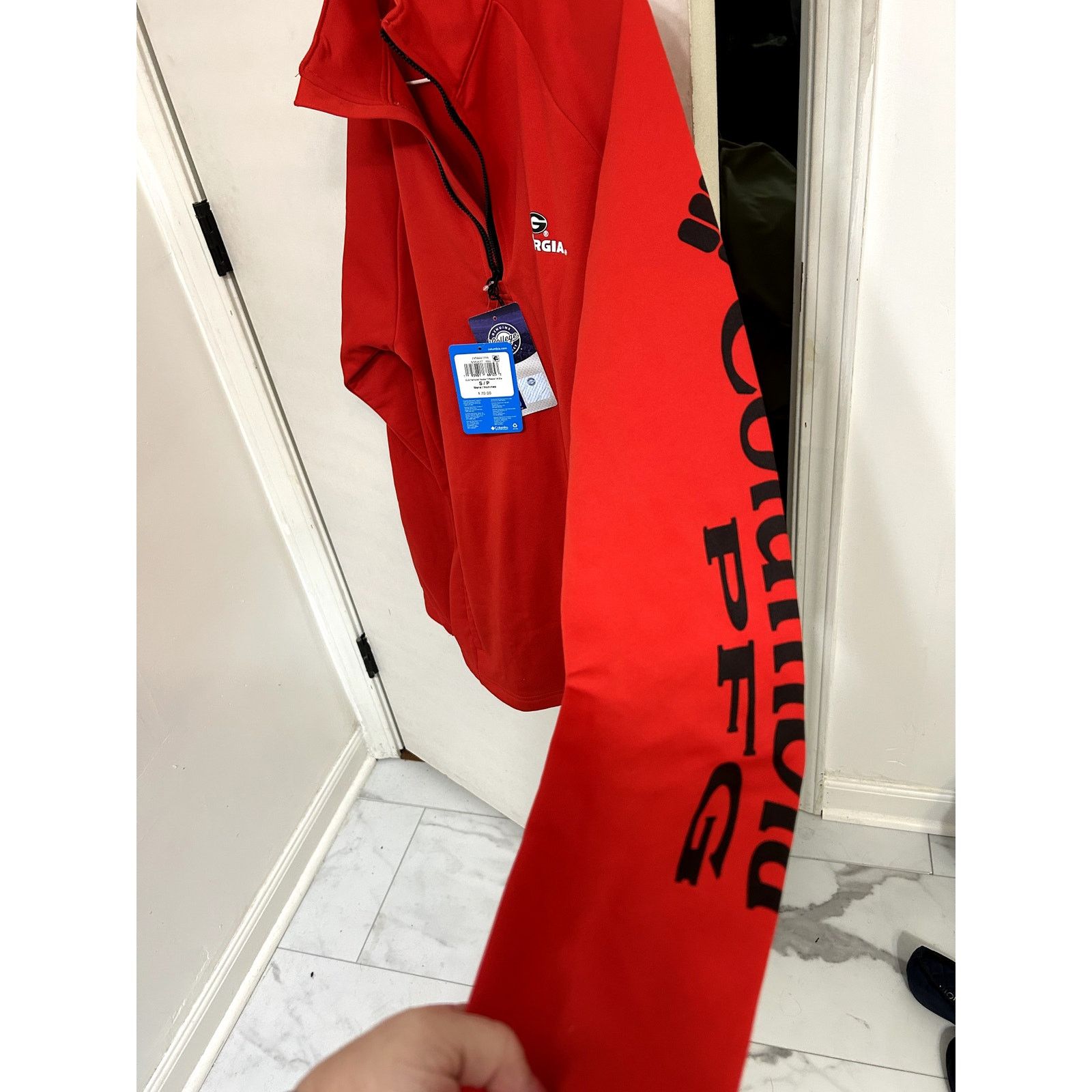 Columbia Columbia PFG Red UGA Georgia Bulldogs Quarter Zip size S Size S / US 4 / IT 40 - 4 Thumbnail