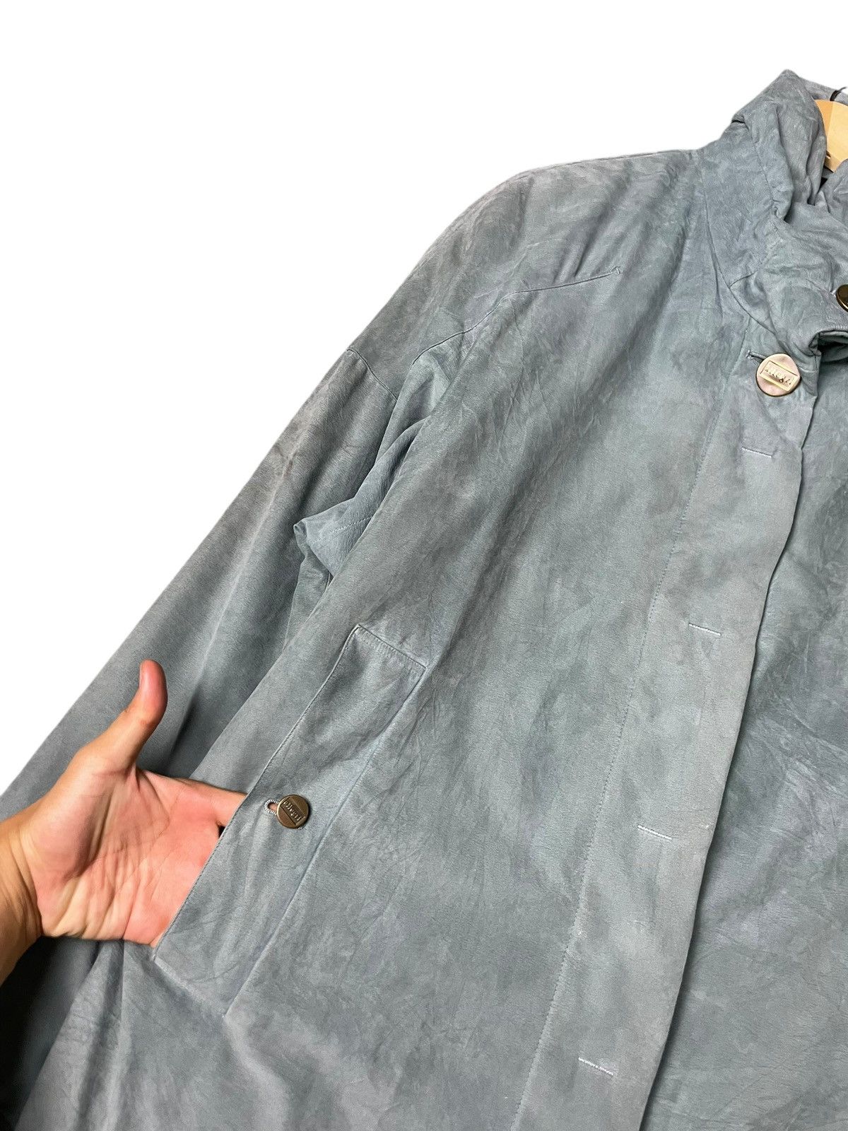 Allegri × Vintage Vintage Allegri Velvet Trench Coat (69) Size US M / EU 48-50 / 2 - 6 Thumbnail