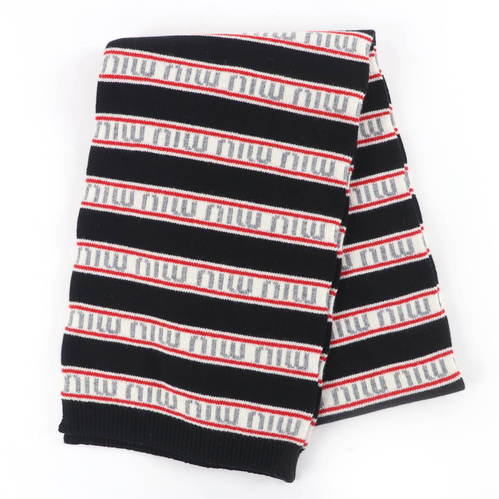 Miu Miu Miu Miu MIUMIU Virgin wool Scarf Textile Scarf DUTY FREE for USA Size ONE SIZE - 1 Thumbnail