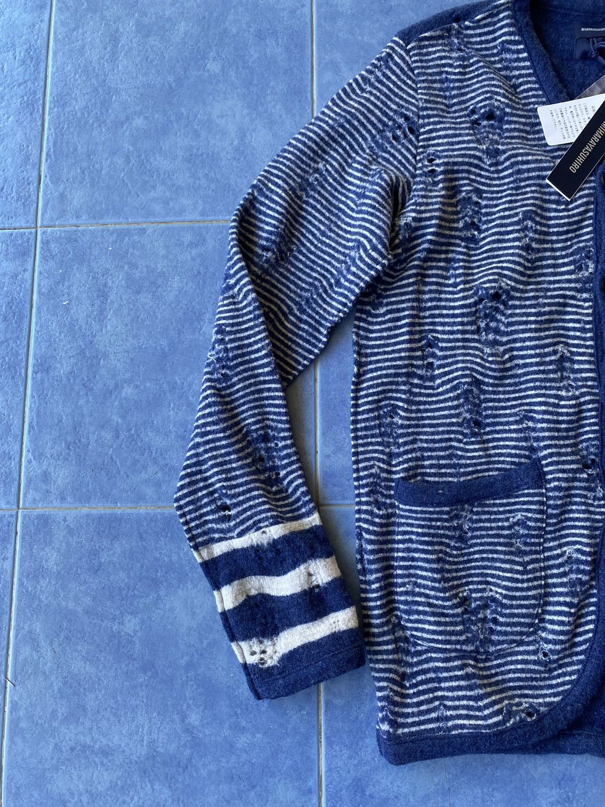 Designer × Maison MIHARA YASUHIRO Miharayasuhiro Distressed Design Cardigan Size US M / EU 48-50 / 2 - 5 Thumbnail