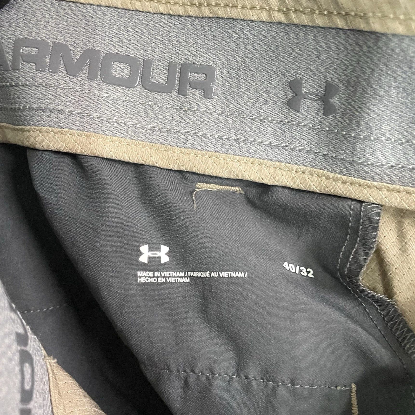 Under Armour Under Armour Pants Athletic Mens 40x32 Beige Polyester Casual Chino Style Size US 40 / EU 56 - 4 Thumbnail