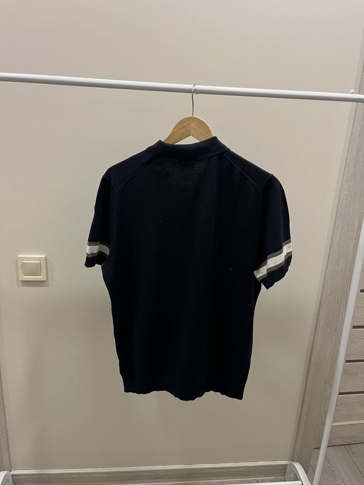 Massimo Dutti Vintage Massimo Dutti Slim Polo T Shirt Size L Black Size US L / EU 52-54 / 3 - 3 Thumbnail