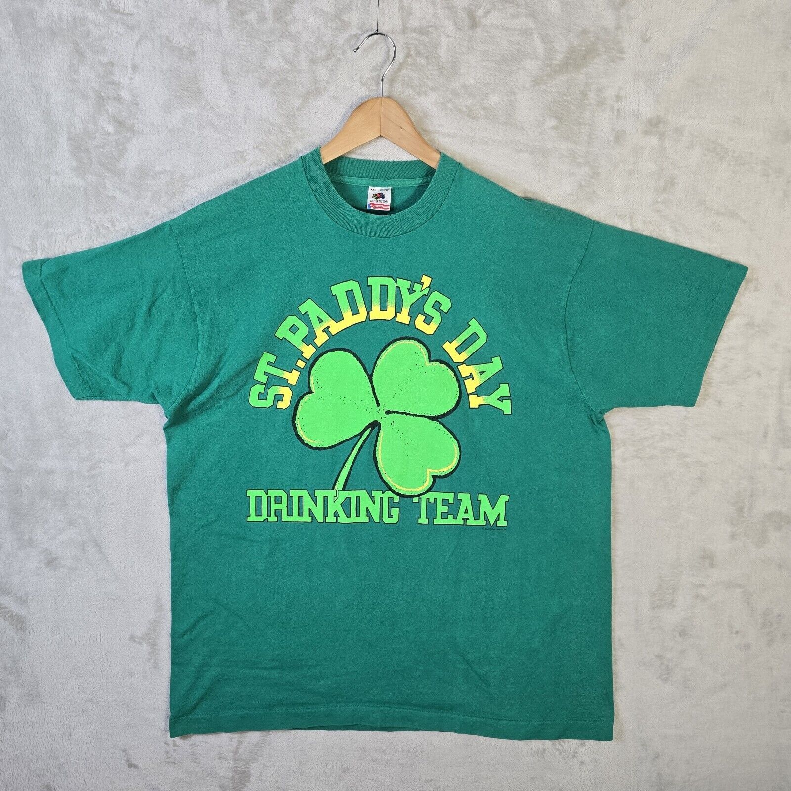Fruit Of The Loom Vtg St Paddy's Day Drinking Team Shirt XXL St Patricks Size US XXL / EU 58 / 5 - 2 Thumbnail