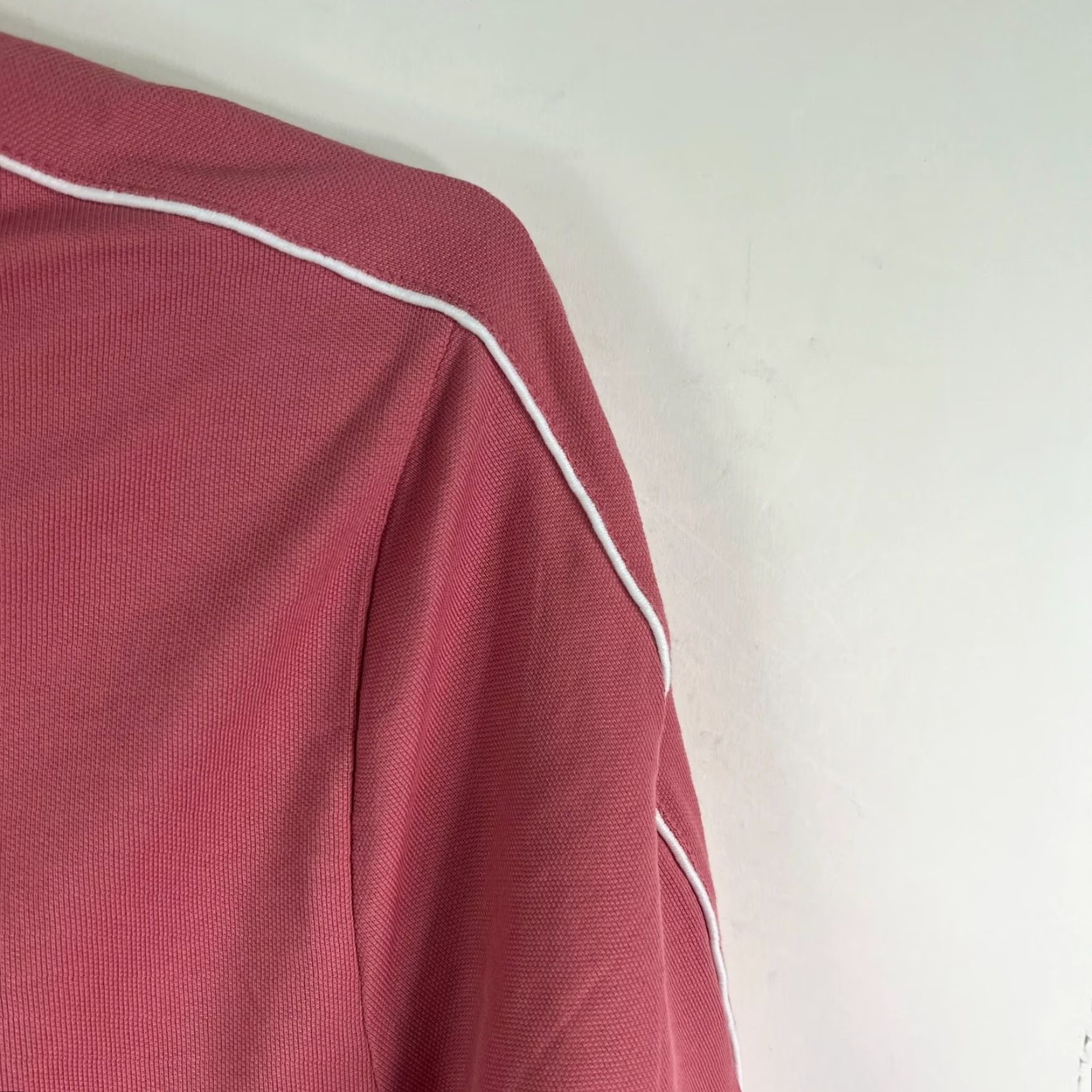 Van Heusen Van Heusen Polo Shirt Mens Regular Fit 2XL Pink Cotton Polyester Cotton Blend Short Sleeve Reg US Model Size US XXL / EU 58 / 5 - 2 Thumbnail