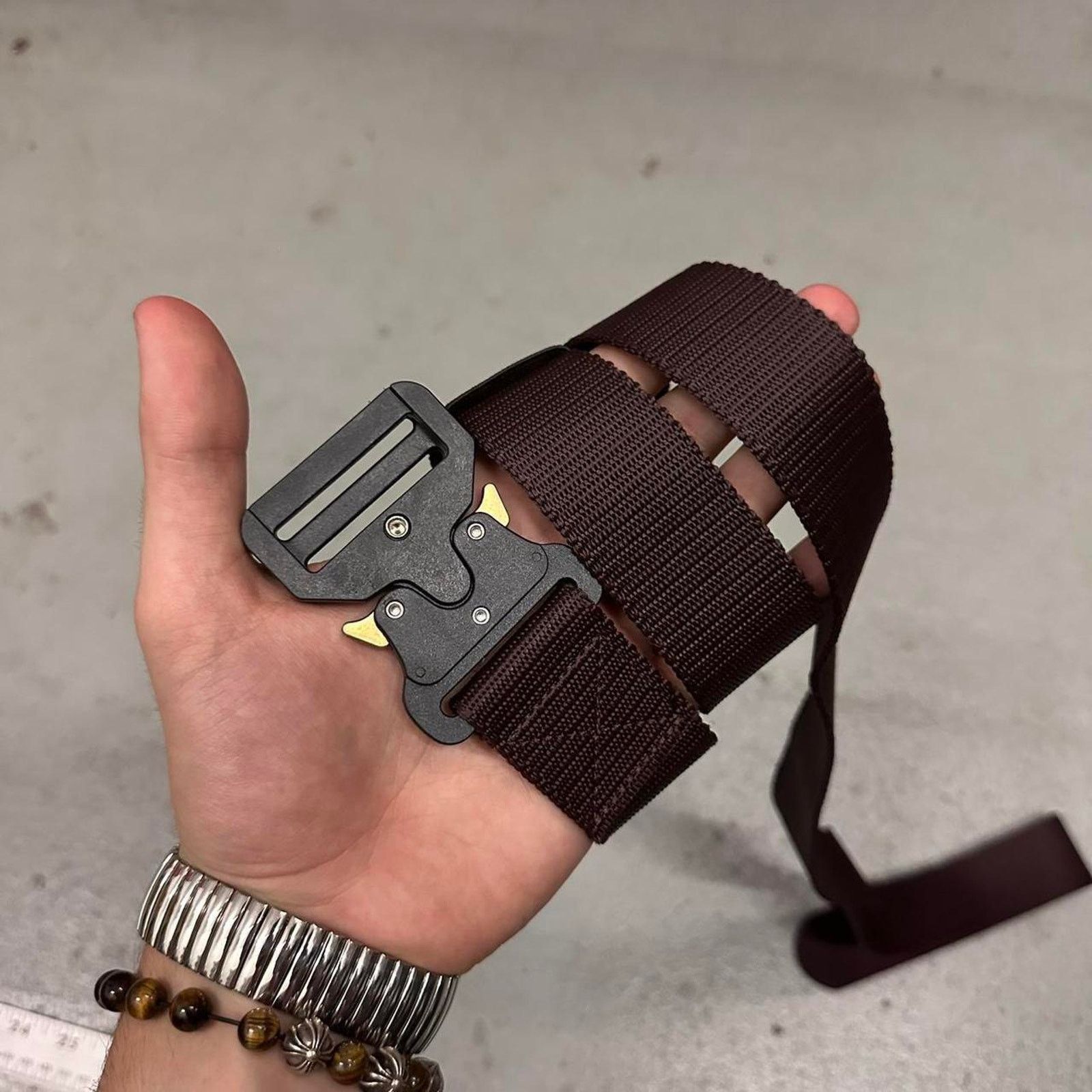 Other Brown utility belt with gold MENS Size 34 - 2 Thumbnail