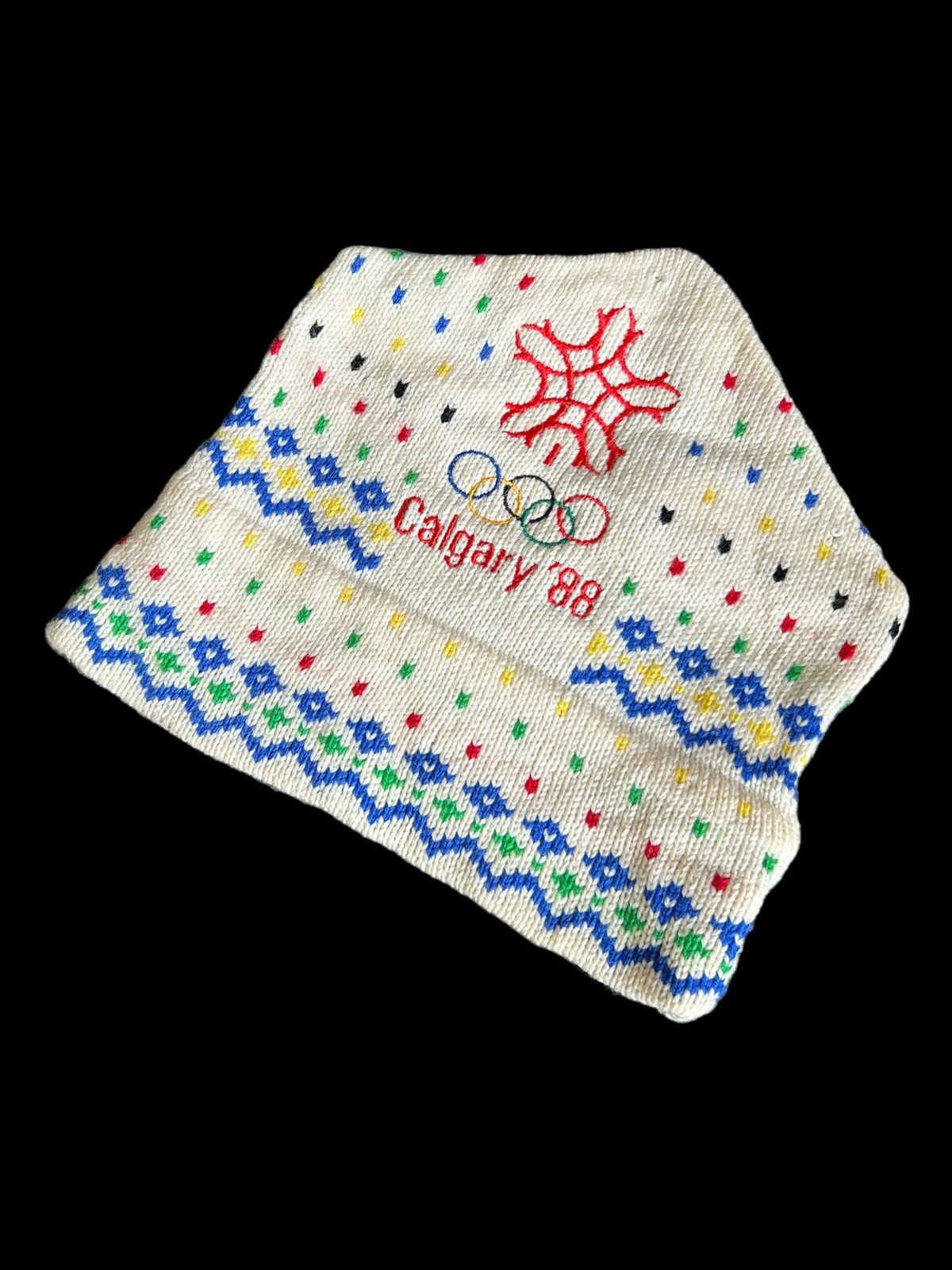 USA Olympics × Vintage Vintage 88s Olympic Calgary 88 Distressed Beanie Hats Size ONE SIZE - 2 Thumbnail
