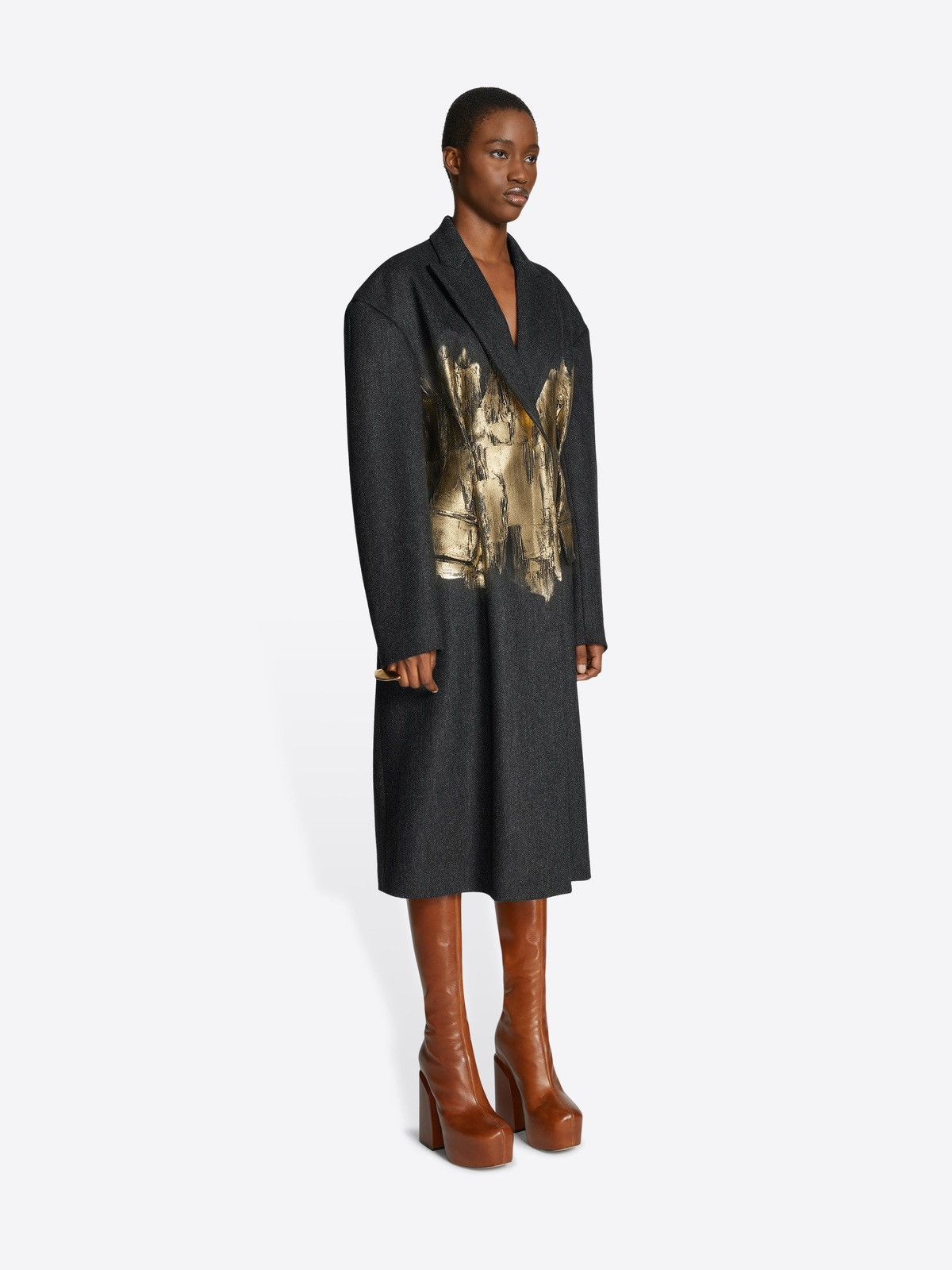 Dries Van Noten Dries Van Noten FW23 Hand Painted Foil Coat Size S / US 4 / IT 40 - 10 Thumbnail