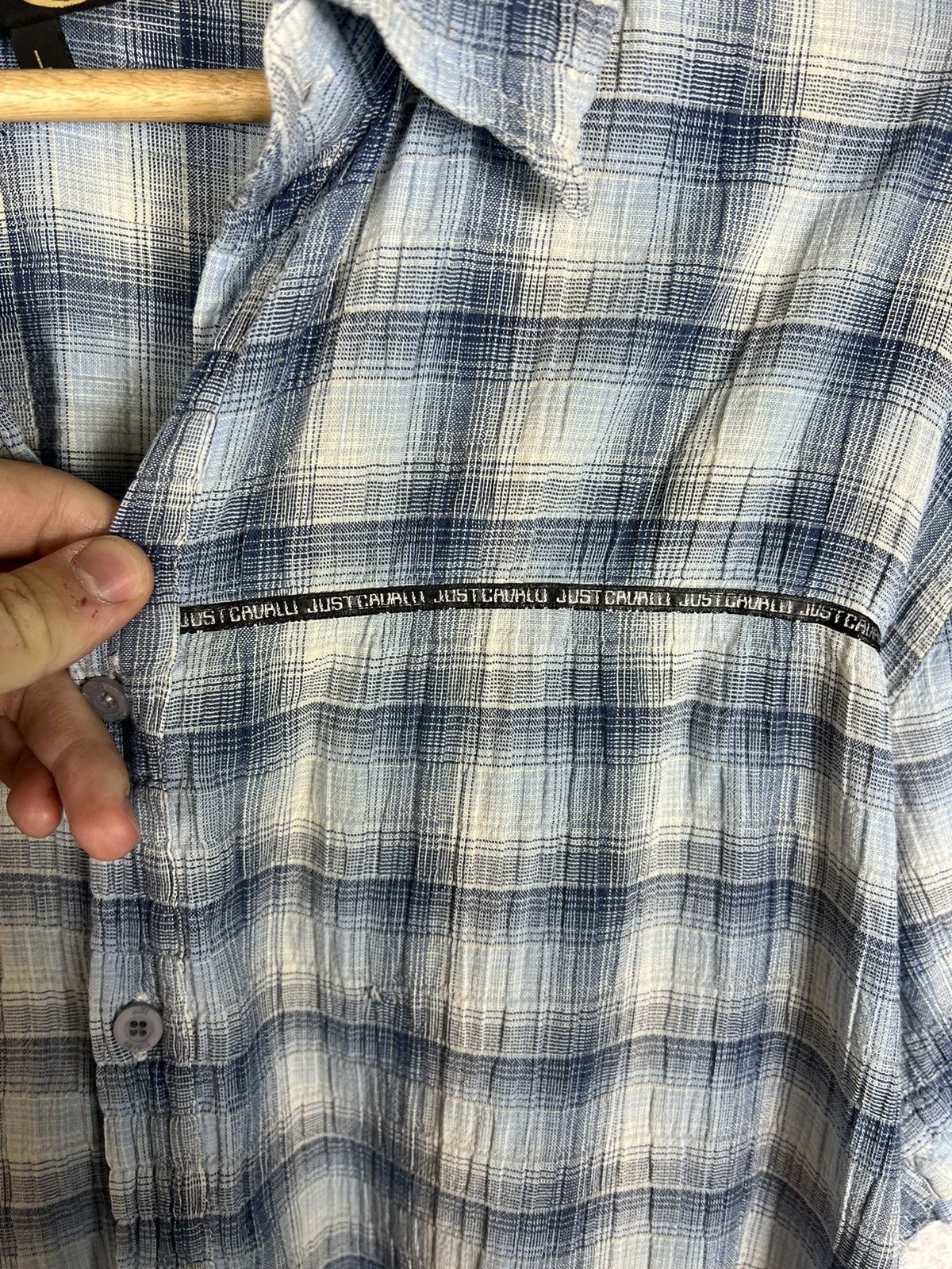 Just Cavalli Vintage Just Cavalli Short Sleeve Shirt Size US L / EU 52-54 / 3 - 6 Thumbnail