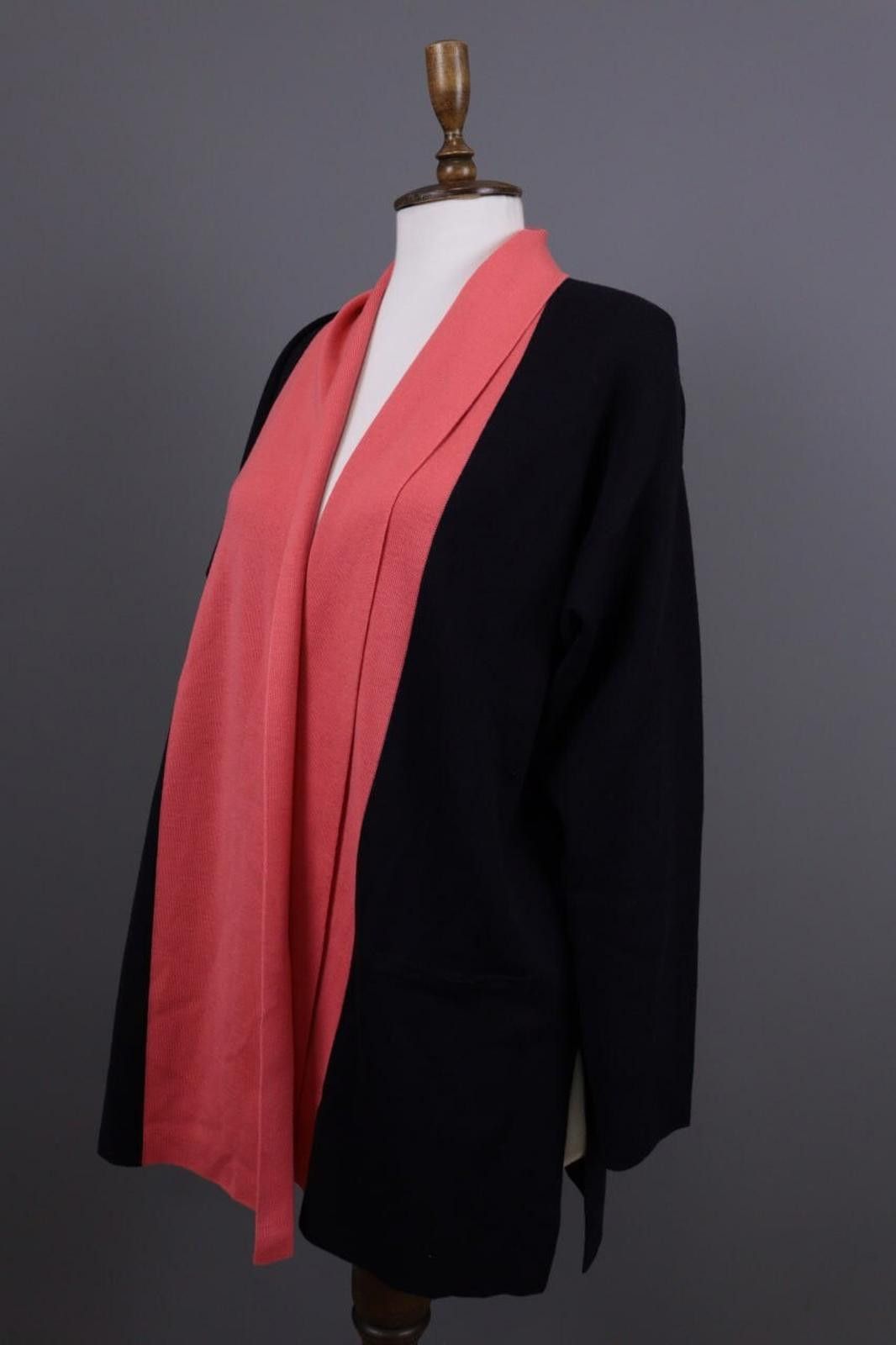 Escada Escada Margaretha Ley Black Pink Lagenlook Cardigan Size 38 Size M / US 6-8 / IT 42-44 - 8 Thumbnail