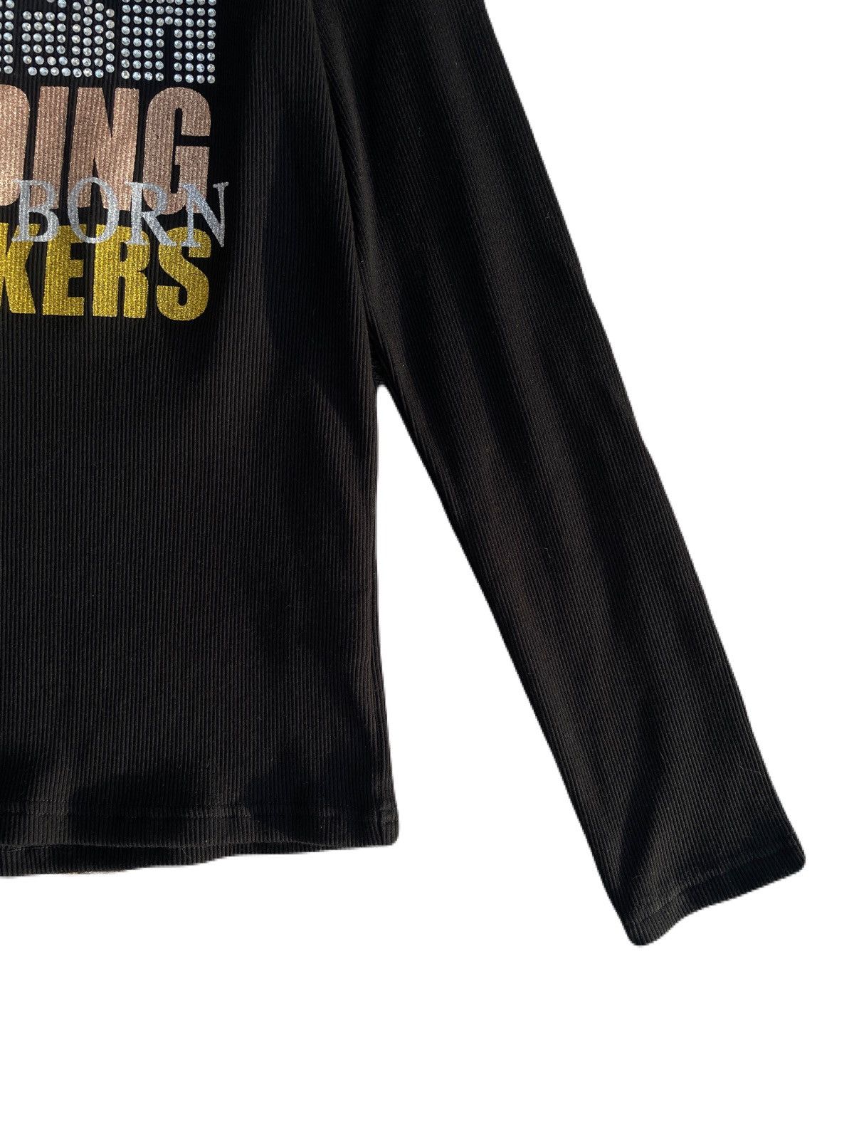 If Six Was Nine 2000s Japanese archive Glitter Poem V-neck Long Sleeve Tee Size US S / EU 44-46 / 1 - 6 Thumbnail