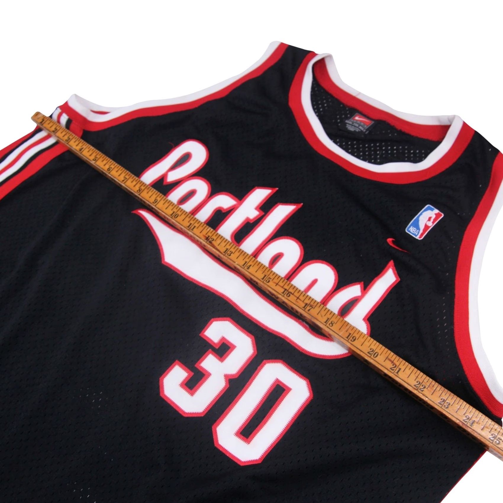 Nike VINTAGE Nike Portland Trail Blazers Rasheed Wallace #30 Rewind Jersey T-Shirt XXL Black Mens Size US XXL / EU 58 / 5 - 5 Thumbnail