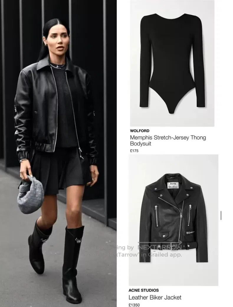 Acne Studios Acne Studios Solid Color Biker Leather Jacket with Zipper Size XS / US 0-2 / IT 36-38 - 8 Thumbnail