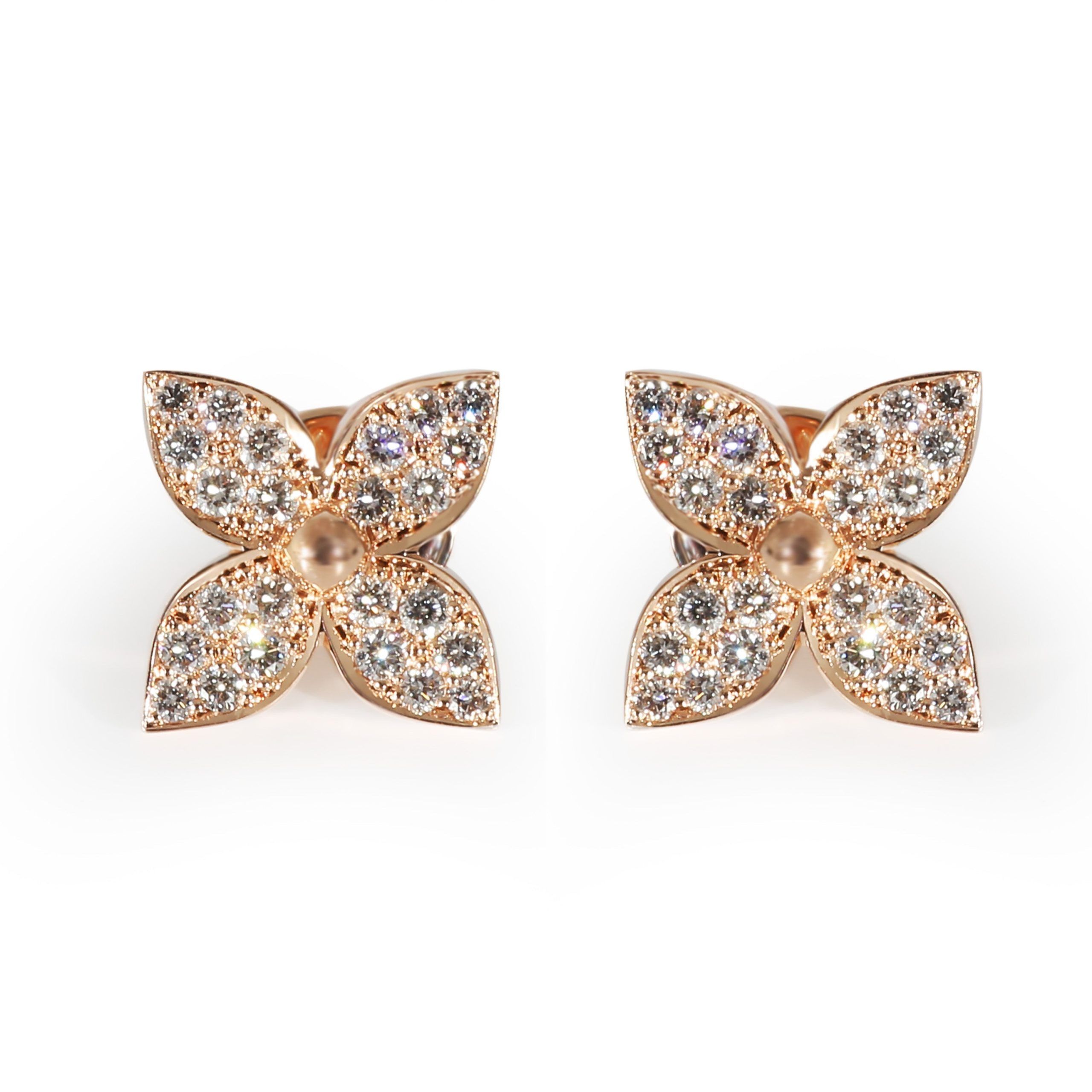 Louis Vuitton Louis Vuitton Star Blossom Earrings in 18K Rose Gold 0.4 CTW Size ONE SIZE - 1 Thumbnail