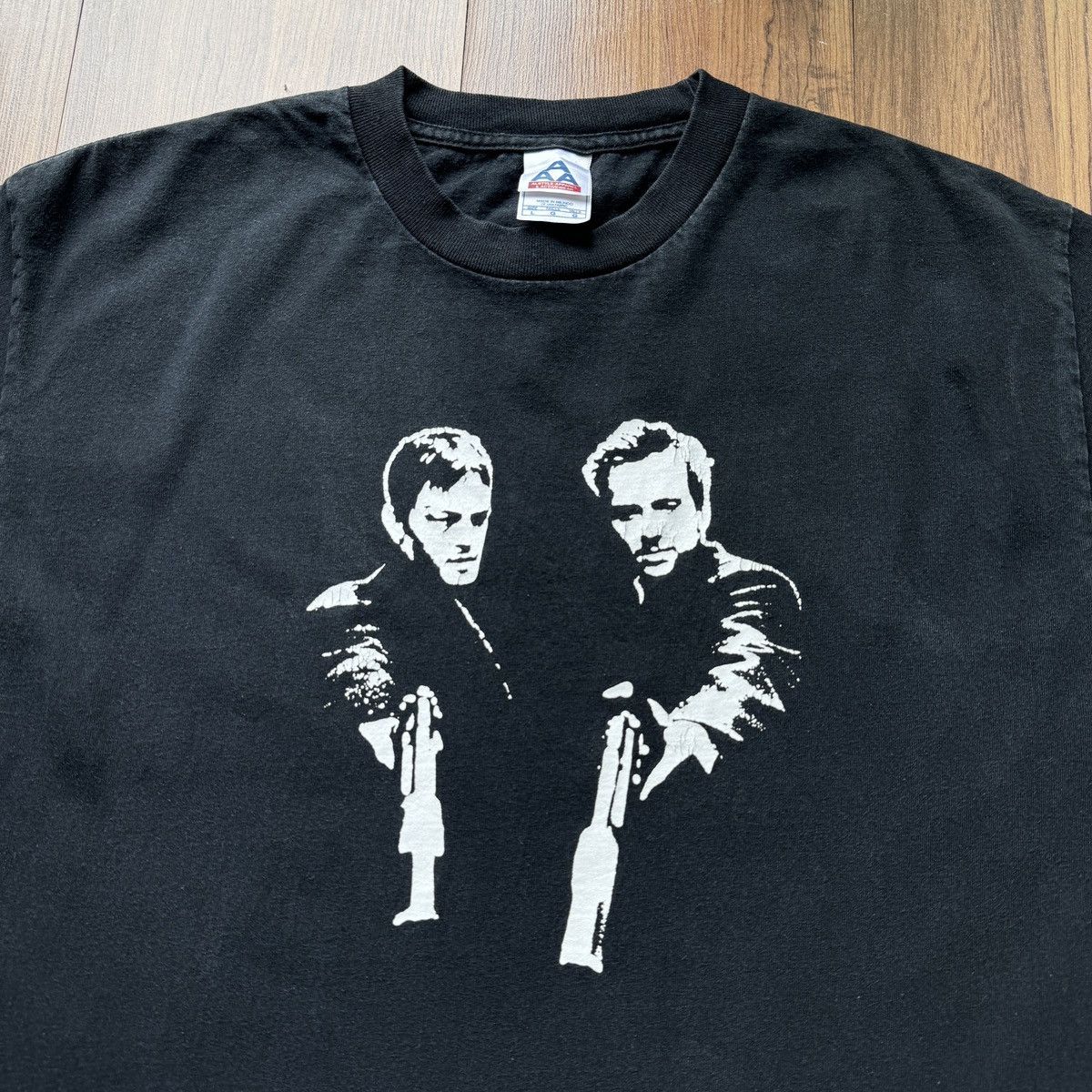 Vintage The Boondock Saints Movie Promo T-Shirt store Mens Size Large 1999