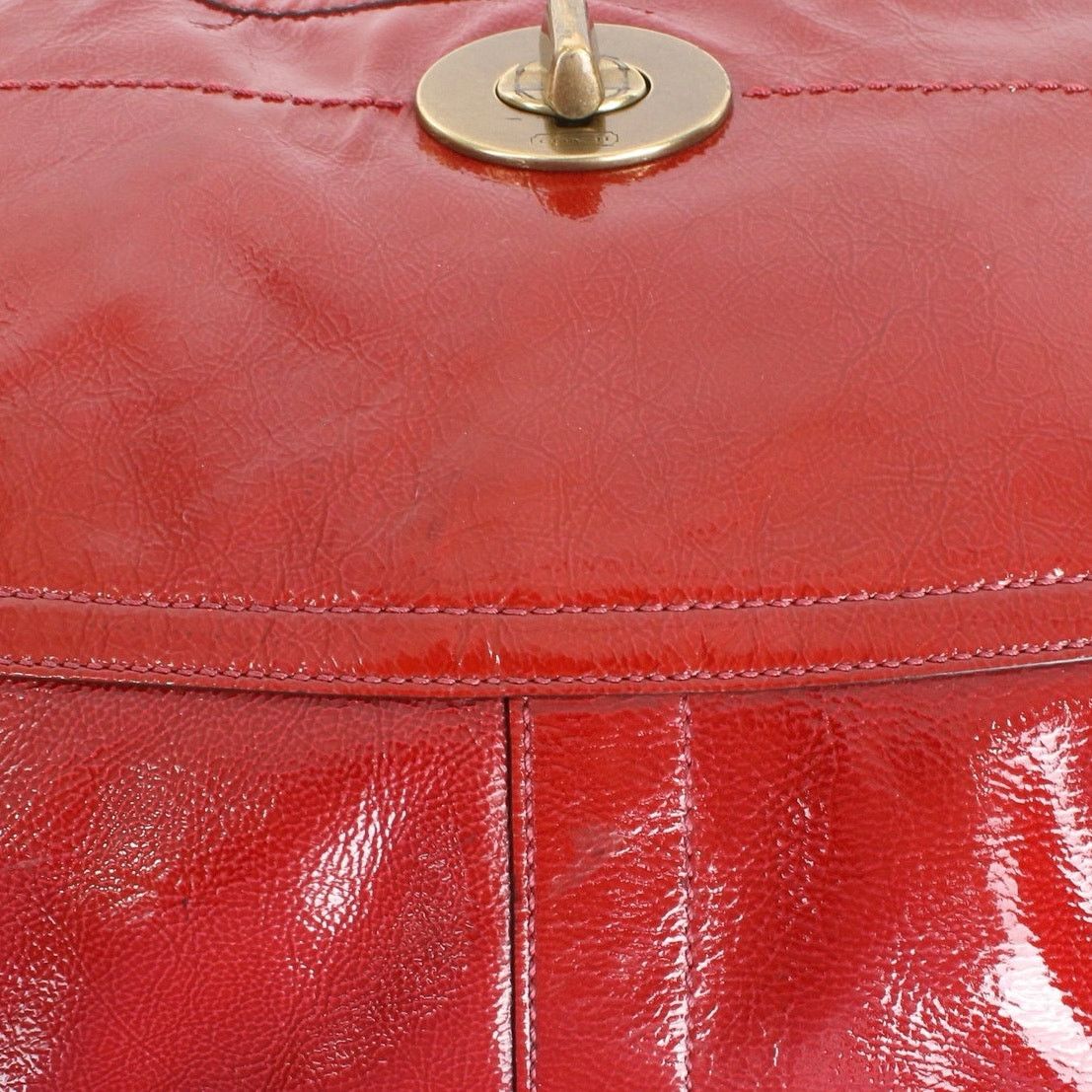 Coach Coach Ergo Vintage Y2K Large Patent Leather Bag Size ONE SIZE - 8 Thumbnail
