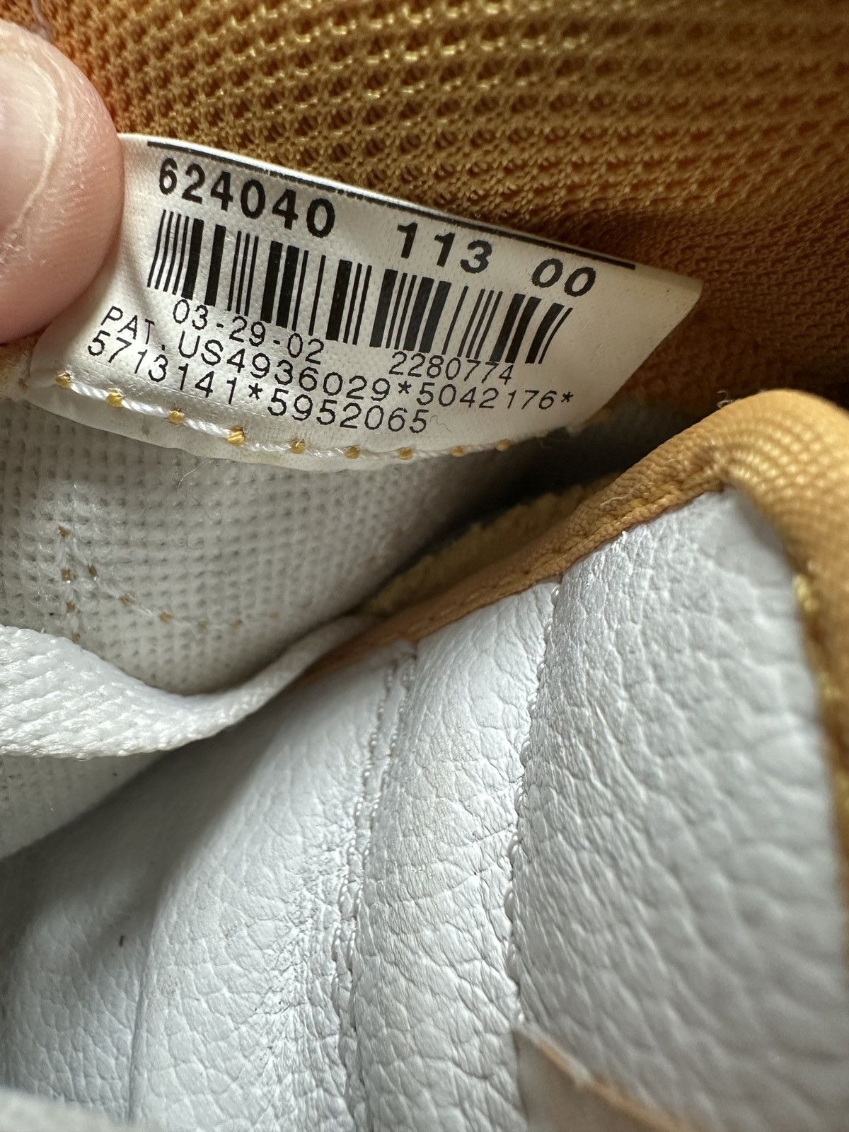 Nike Vintage Nike Air Force 1 Low White / Canyon Gold 2002 Size US 8.5 / EU 41-42 - 18 Thumbnail