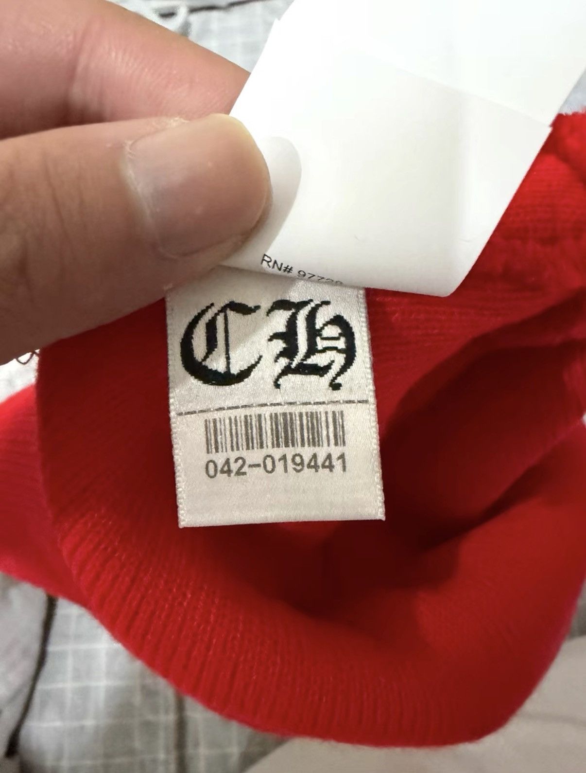 Chrome Hearts Chrome Hearts Red Beanie Size ONE SIZE - 3 Thumbnail
