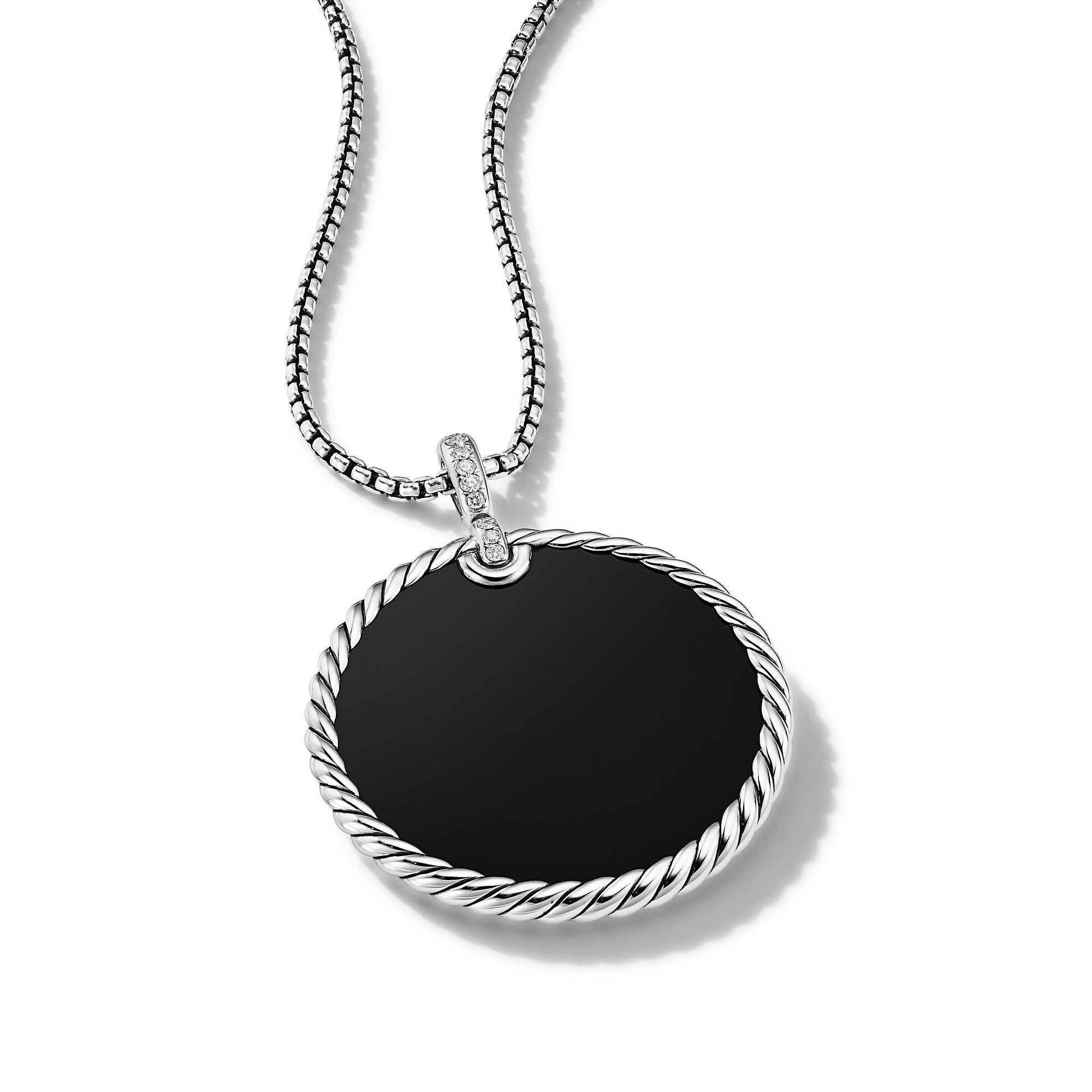 David Yurman o1w1db10325 Size:OS/ DY Elements Reversible Disc in Silver Size ONE SIZE - 2 Thumbnail