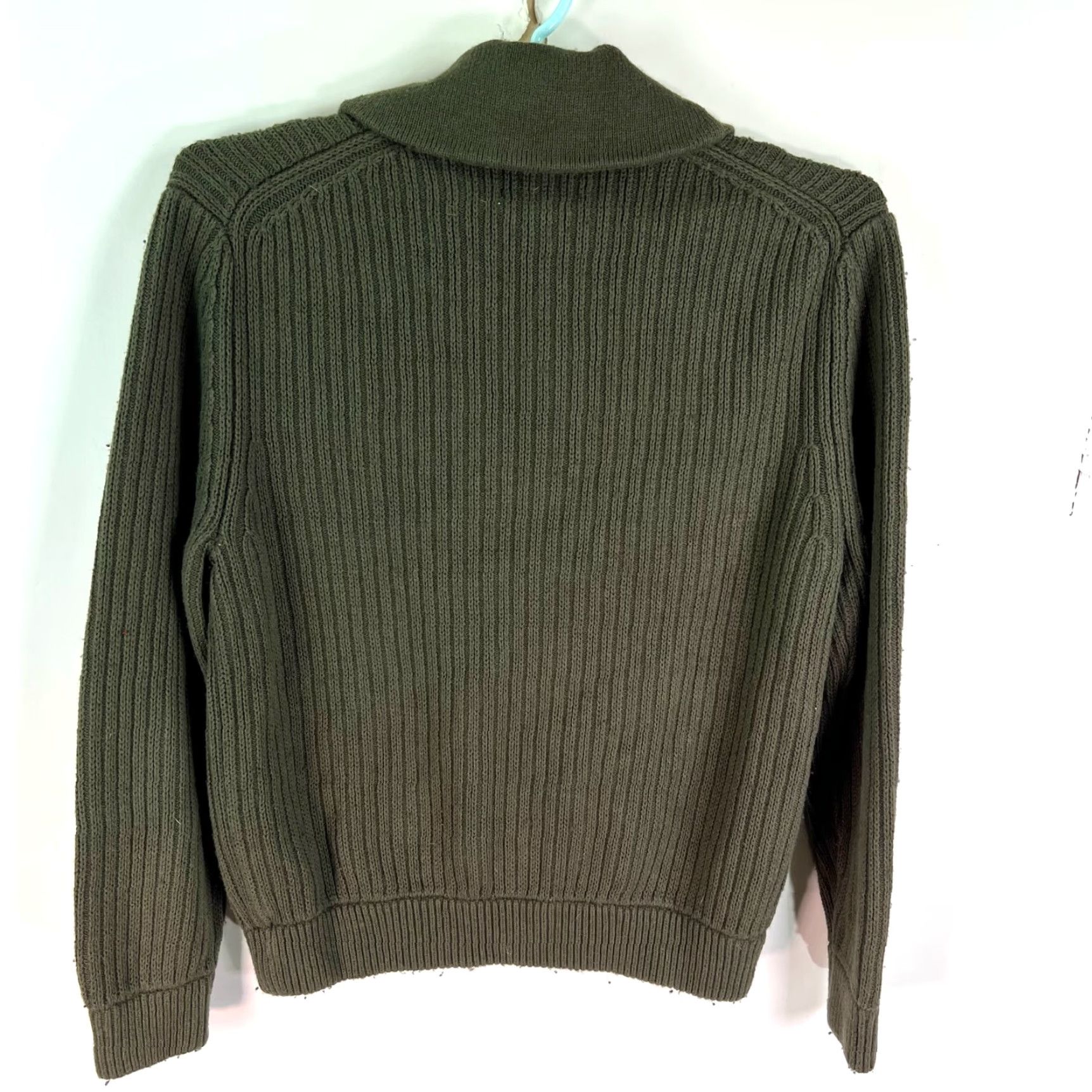 Vintage Duluth Infantry Wool Cotton Blend Sweater Mens Large Green High Neck Pullover Knit Shirt Size US L / EU 52-54 / 3 - 6 Thumbnail