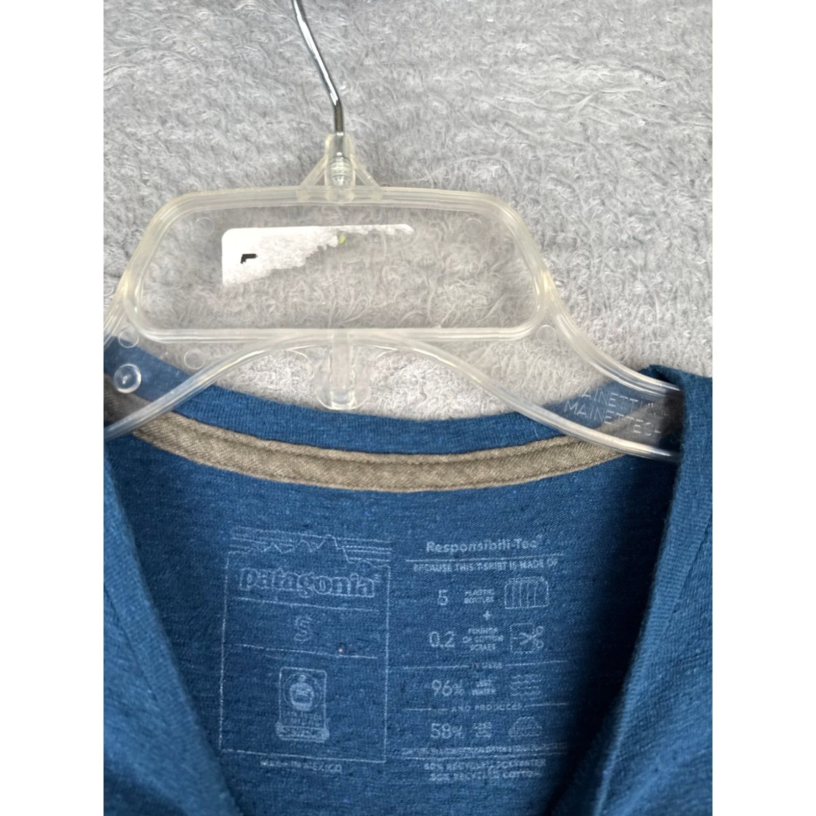 Patagonia Patagonia Shirt Men Adult Small Blue Short Sleeve Crew Cotton Polyester Blend Distressed Logo T-Shirt Outdoor All Seasons Breathing Size US S / EU 44-46 / 1 - 7 Thumbnail