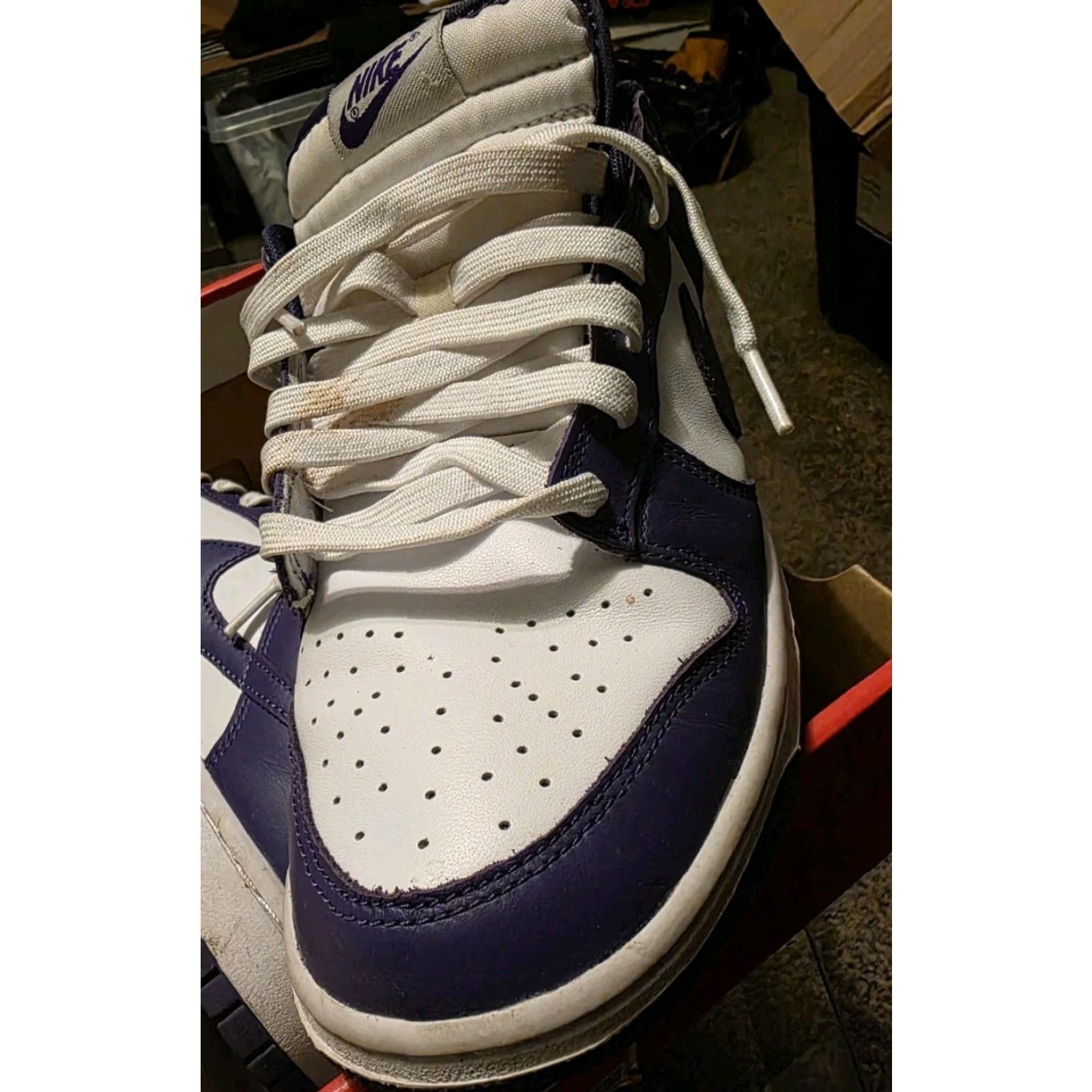 Nike Nike Dunk Low Purple 9 US Men Sneaker Low Top Leather Casual Casual Mens Shoes Size US 9 / EU 42 - 2 Thumbnail