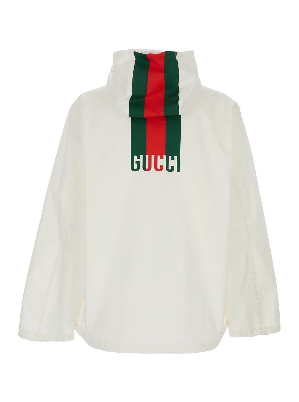 Gucci o1la5ras0426 Logo Zip Jacket in White Size US S / EU 44-46 / 1 - 2 Thumbnail