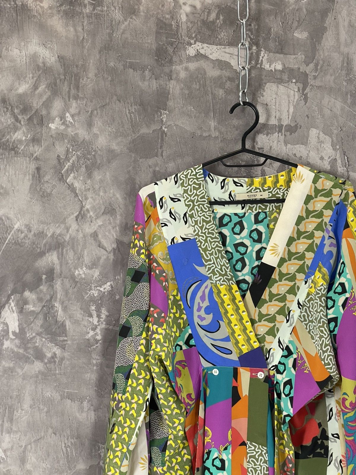 Etro Etro Vintage Multicolour Avant Garde Long Leeve Blouse Size M / US 6-8 / IT 42-44 - 3 Thumbnail