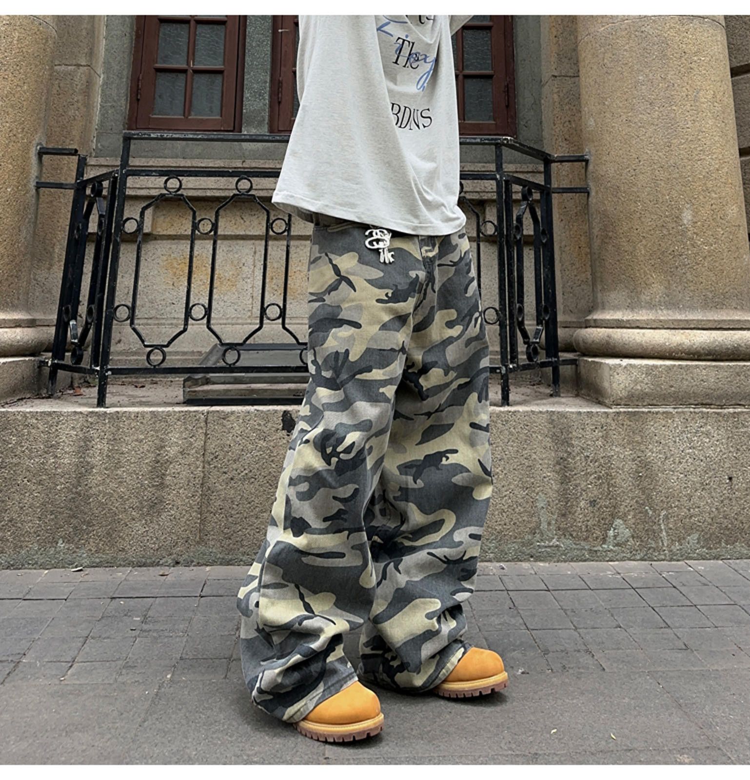 Other Camouflage Camo Wide-Leg Pants Size US 32 / EU 48 - 8 Thumbnail