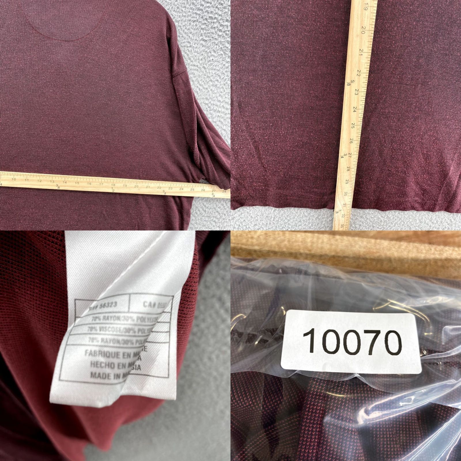 Nike VINTAGE Nike Tiger Woods Polo Shirt XL Maroon Golf Performance Athleisure Sports Shirt Men Short Sleeve Polo Size US XL / EU 56 / 4 - 8 Thumbnail