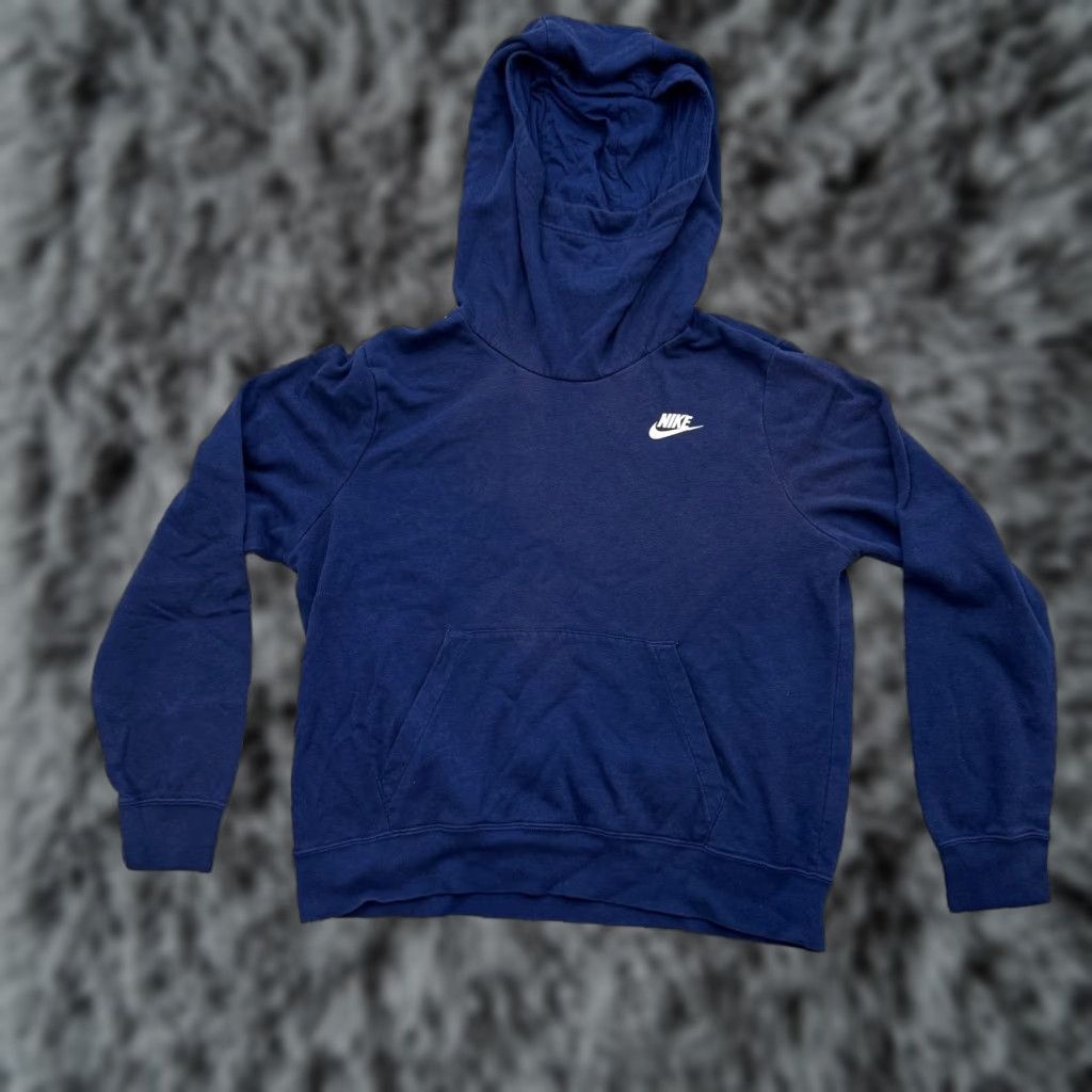 Nike Nike Hoodie Women Medium Blue Pullover Cropped Roomy Athleisure Kangaroo Pocket Size M / US 6-8 / IT 42-44 - 1 Thumbnail