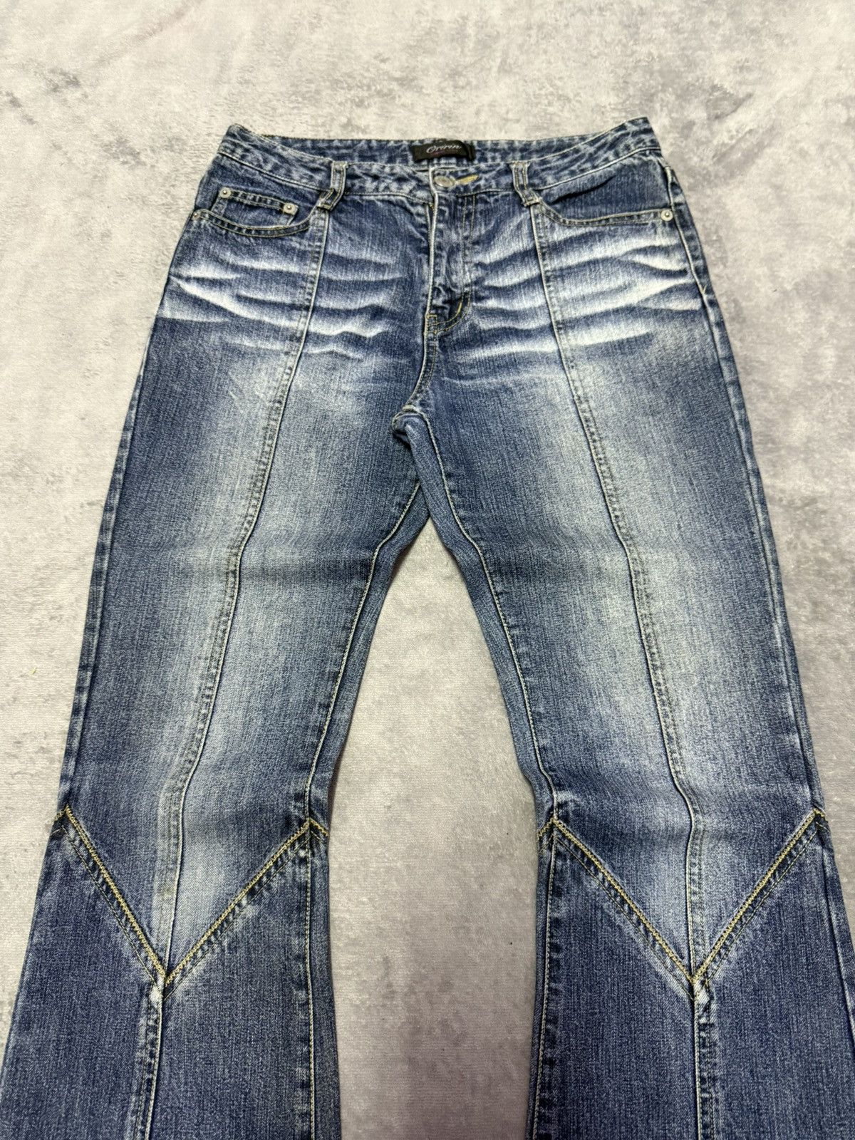 Hysteric Glamour Oririn Japan Panelling Flared Bootcut Jeans Size US 28 / EU 44 - 4 Thumbnail