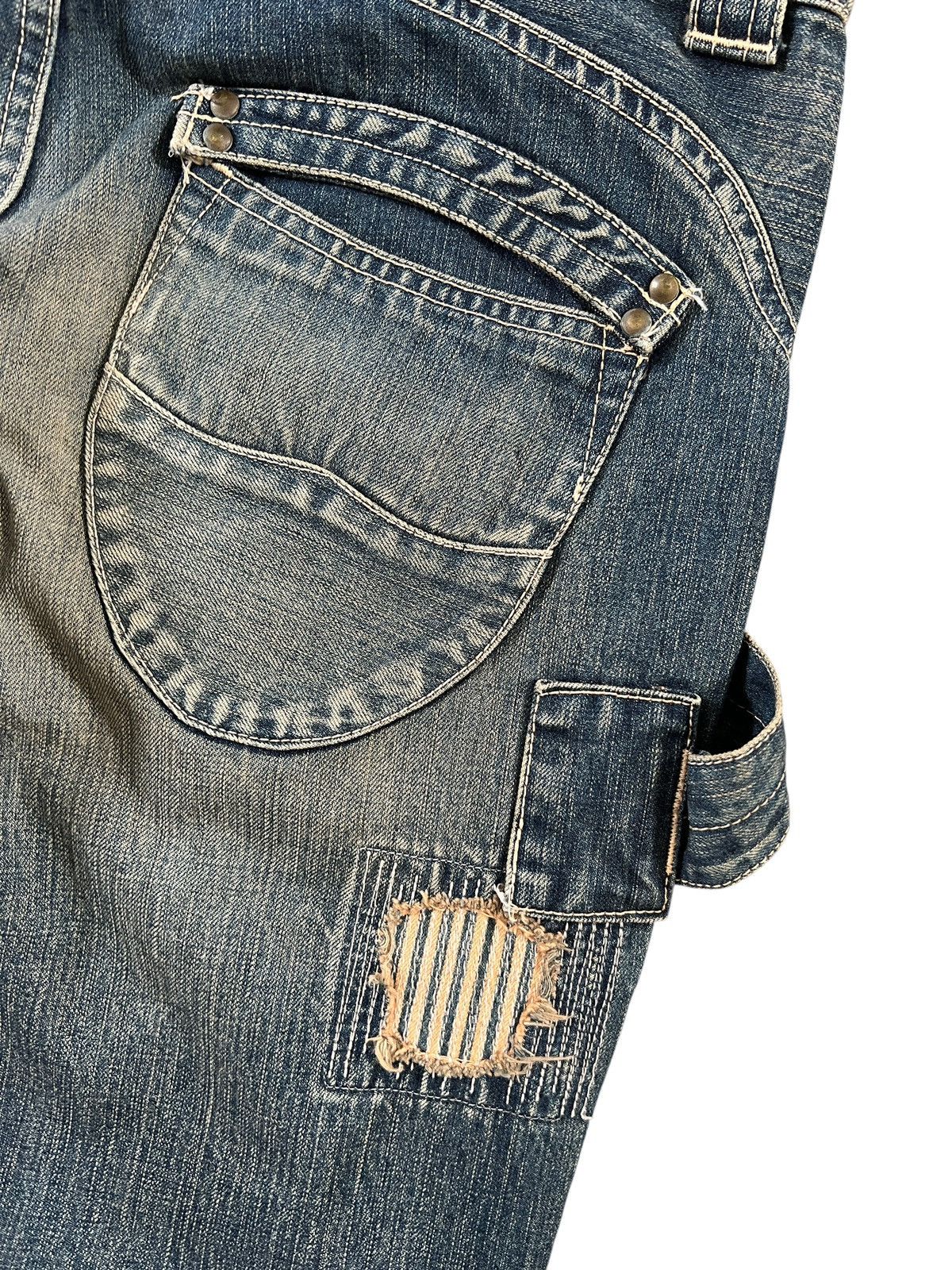 If Six Was Nine × Japanese Brand × Le Grande Bleu (L.G.B.) Vintage 90s Rise Rily 🇯🇵 2 in 1 Overalls Size US 34 / EU 50 - 14 Thumbnail