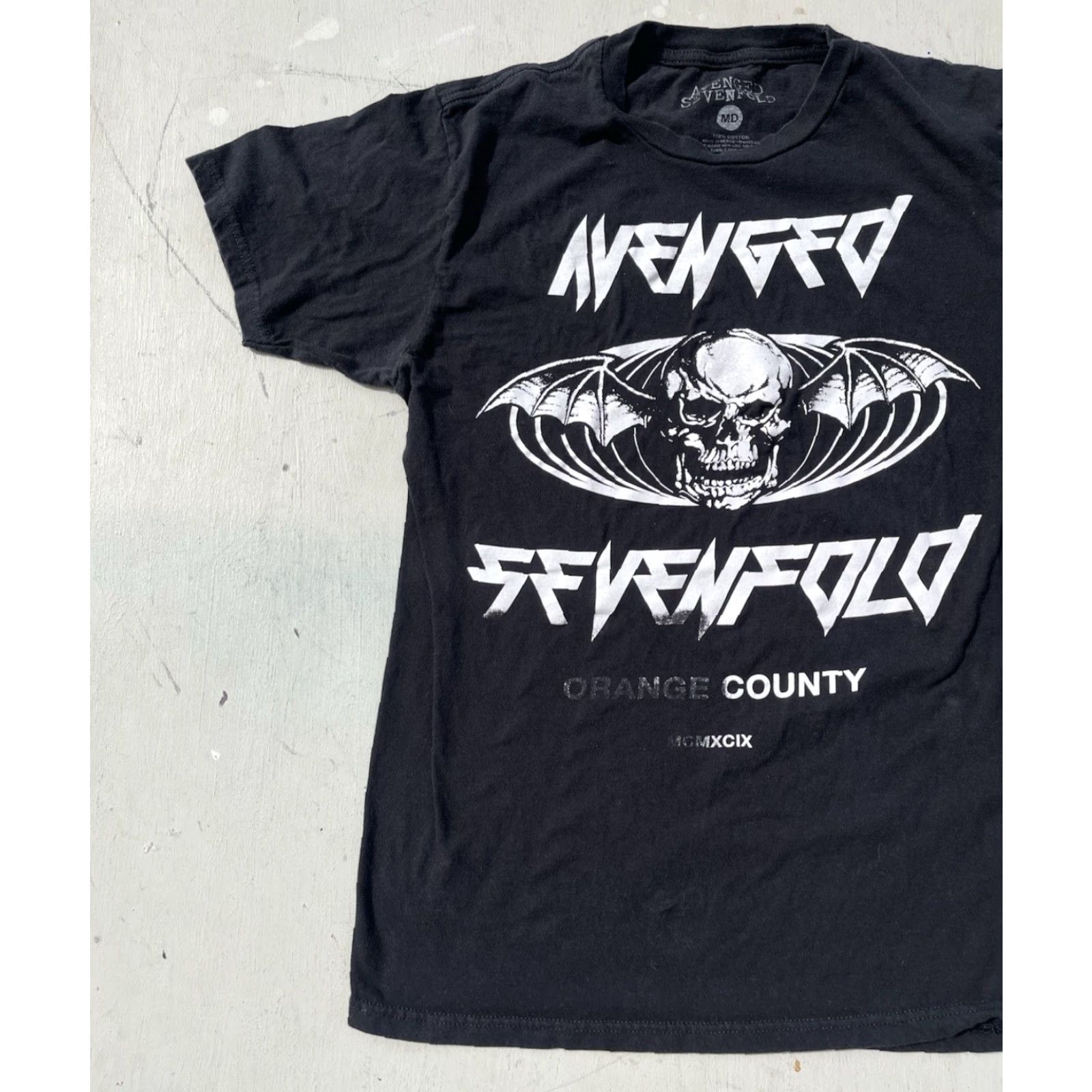 Logo 7 Avenged Sevenfold T-Shirt Black OC Logo M Spell-Out Emo Rock Y2K A7X Metal Mens Shirt Short Sleeve 2020s Cotton Knit Holiday? Size US M / EU 48-50 / 2 - 4 Thumbnail