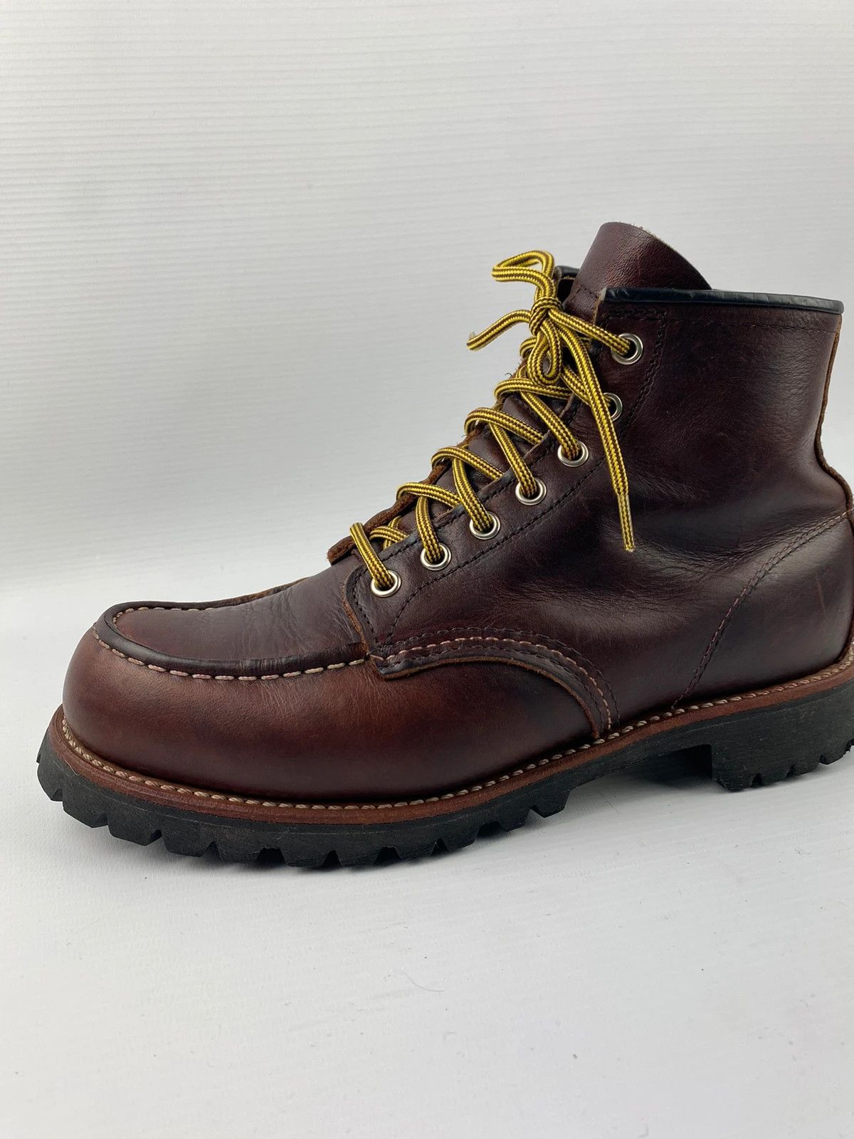 Leather × Red Wing Red Wing Roughneck Moc Toe Work Boots 8146 made in usa Size US 8.5 / EU 41-42 - 4 Thumbnail