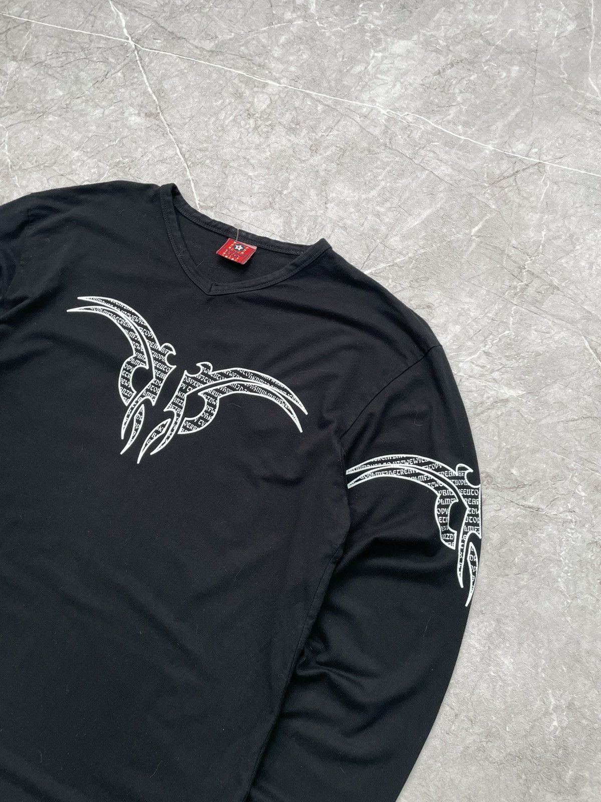 Diesel × Vintage VINTAGE PUNK TRIBAL HYPE LONG SLEEVE TEE HYPE RARE DIESEL Size US M / EU 48-50 / 2 - 7 Thumbnail