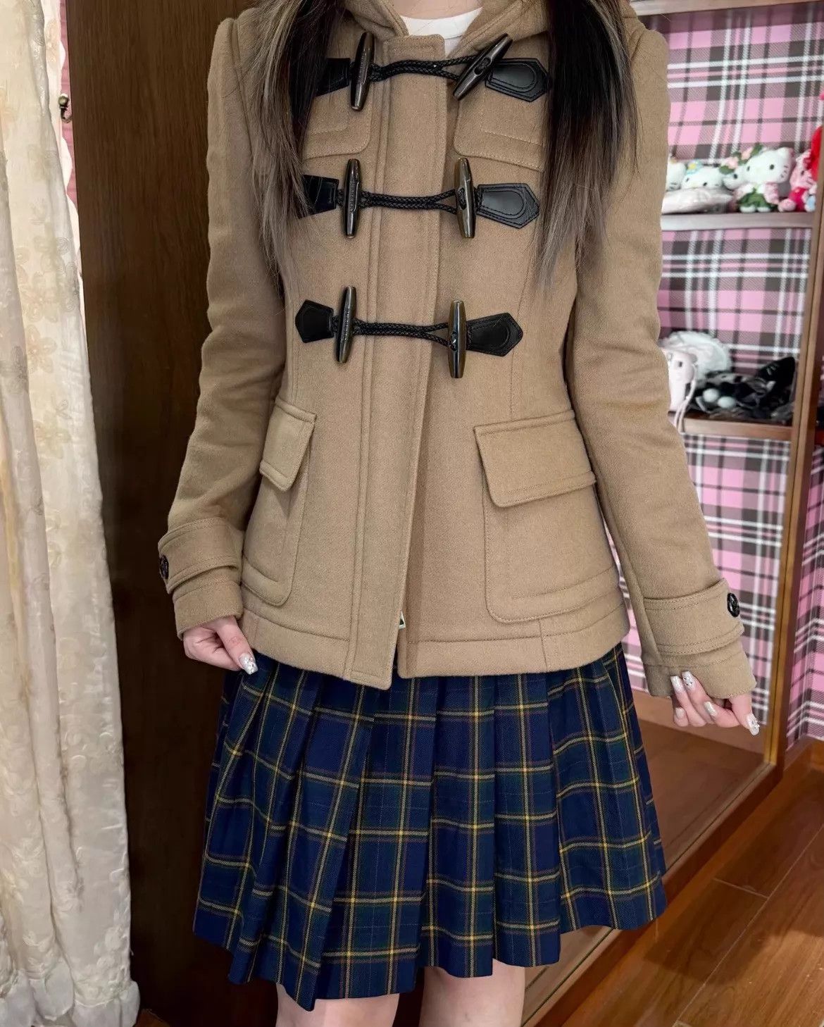 Burberry Burberry Camel Vintage Forest Horn Button Slim Coat 38 Size XS / US 0-2 / IT 36-38 - 7 Thumbnail