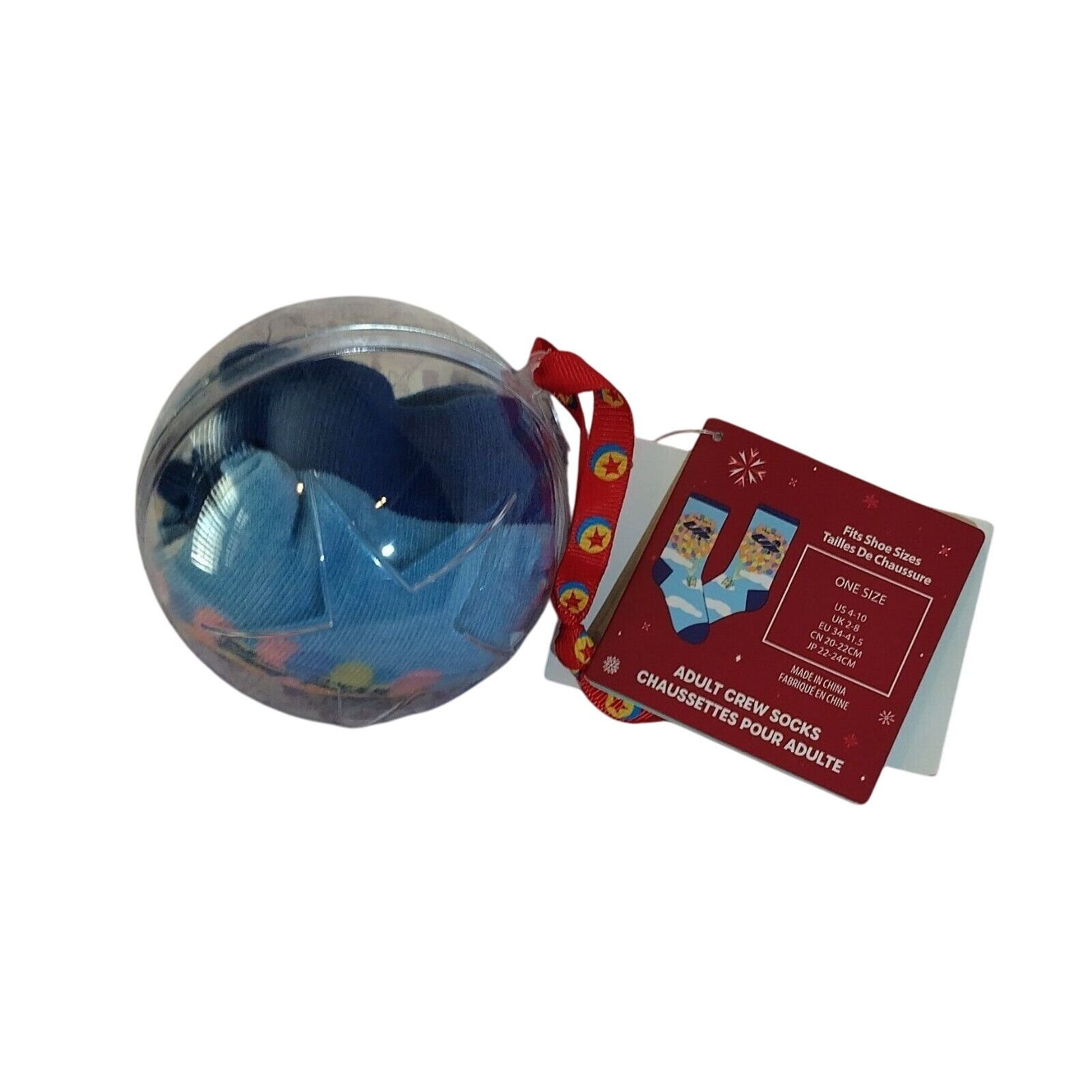 Disney NEW DISNEY Lilo and Stitch Socks in a Round Holiday Ornament Size ONE SIZE - 1 Thumbnail