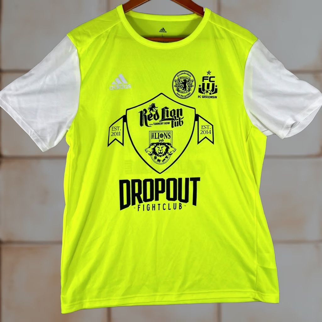 Adidas Adidas FC Wisconsin Red Lion Dropout Fight Club Soccer Jersey Mens L Size US L / EU 52-54 / 3 - 1 Thumbnail