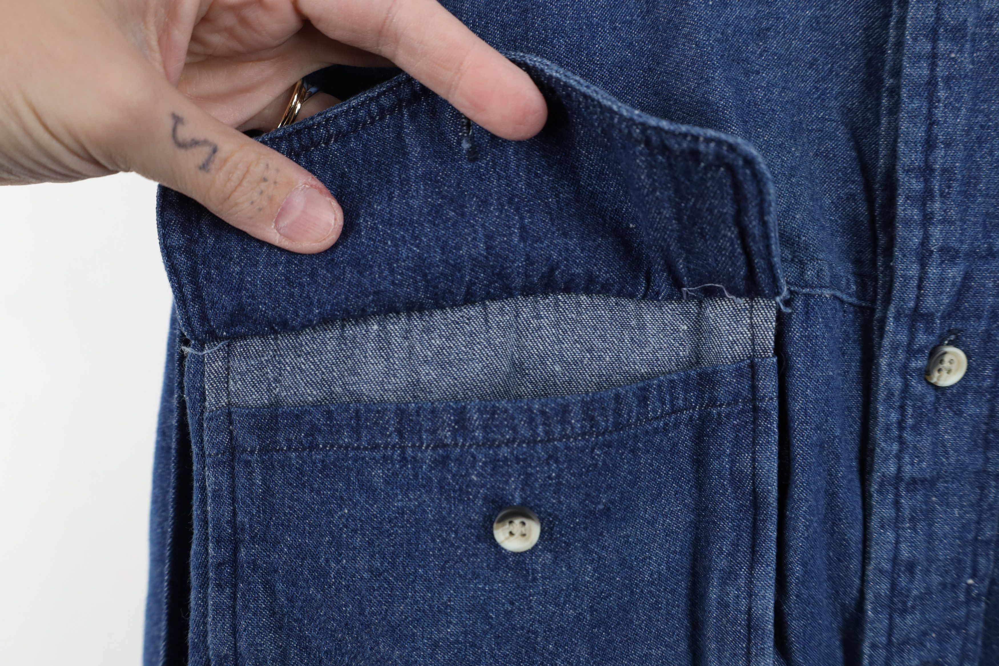 Vintage Vintage 90s Easy Access Conceal Carry Denim Button Shirt USA Size US L / EU 52-54 / 3 - 6 Thumbnail