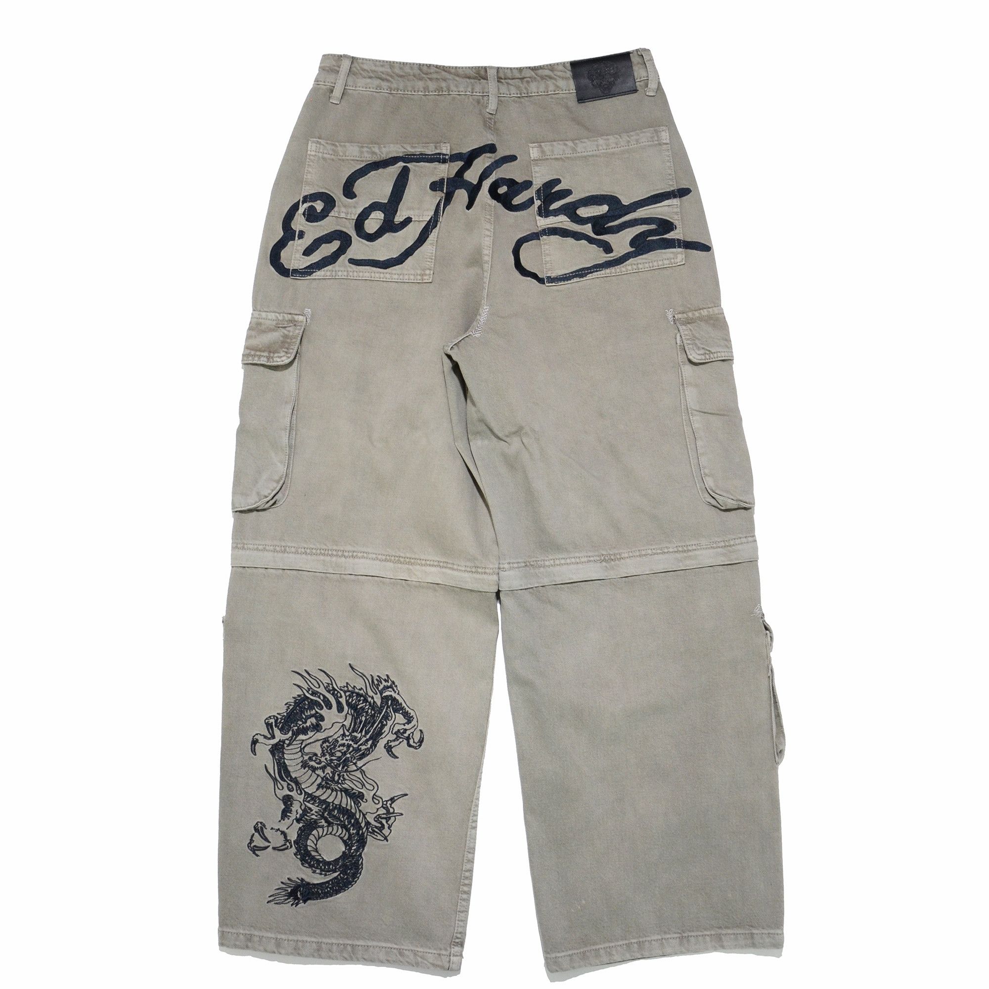 Ed Hardy Ed Hardy Detachable Jeans Dragon Embroidery Streetwear Size US 31 - 2 Thumbnail