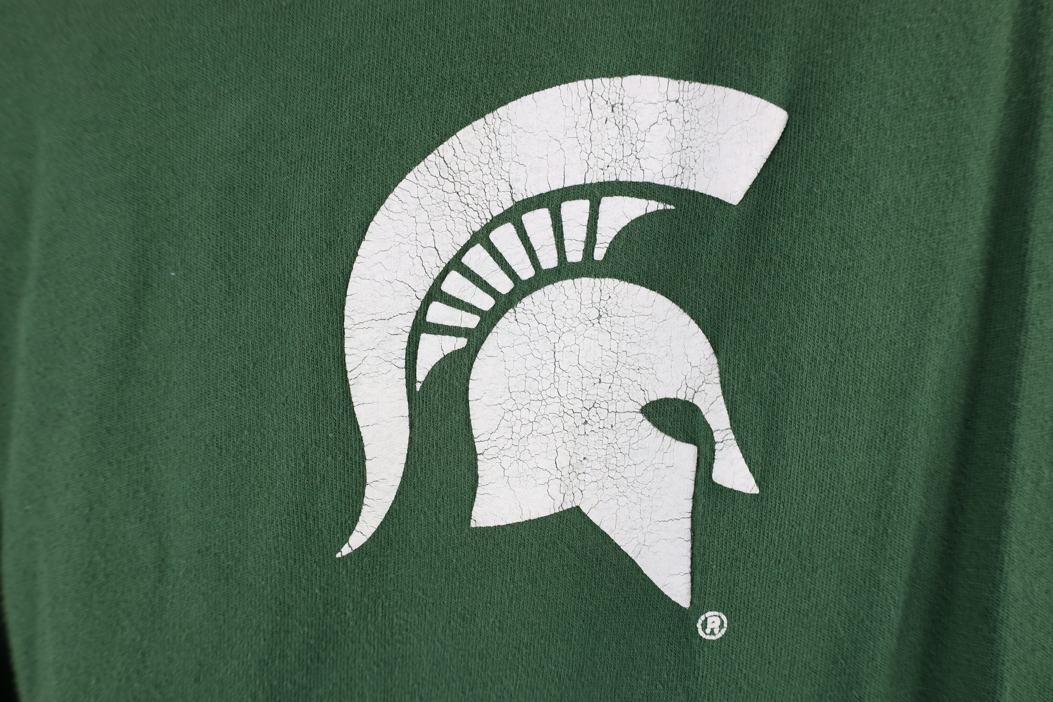 Vintage Vintage Y2K Michigan State University Spirit Jersey T-Shirt Size XS / US 0-2 / IT 36-38 - 4 Thumbnail