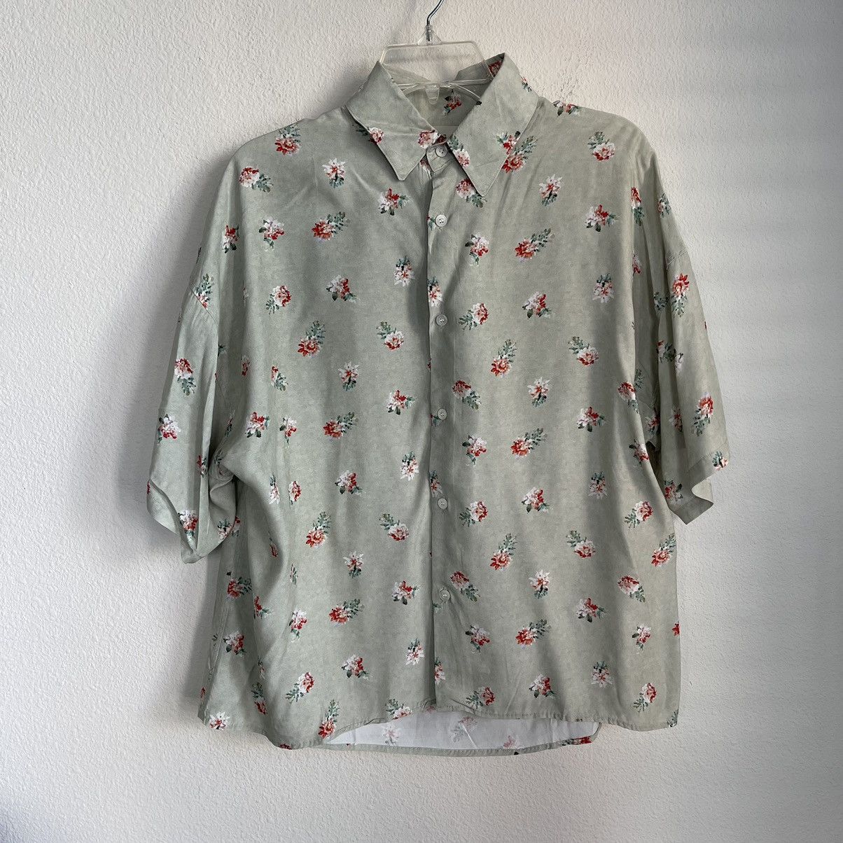 JieDa JieDa Flower Oversized Japan Short Sleeve Button Down Shirt Size US S / EU 44-46 / 1 - 2 Thumbnail