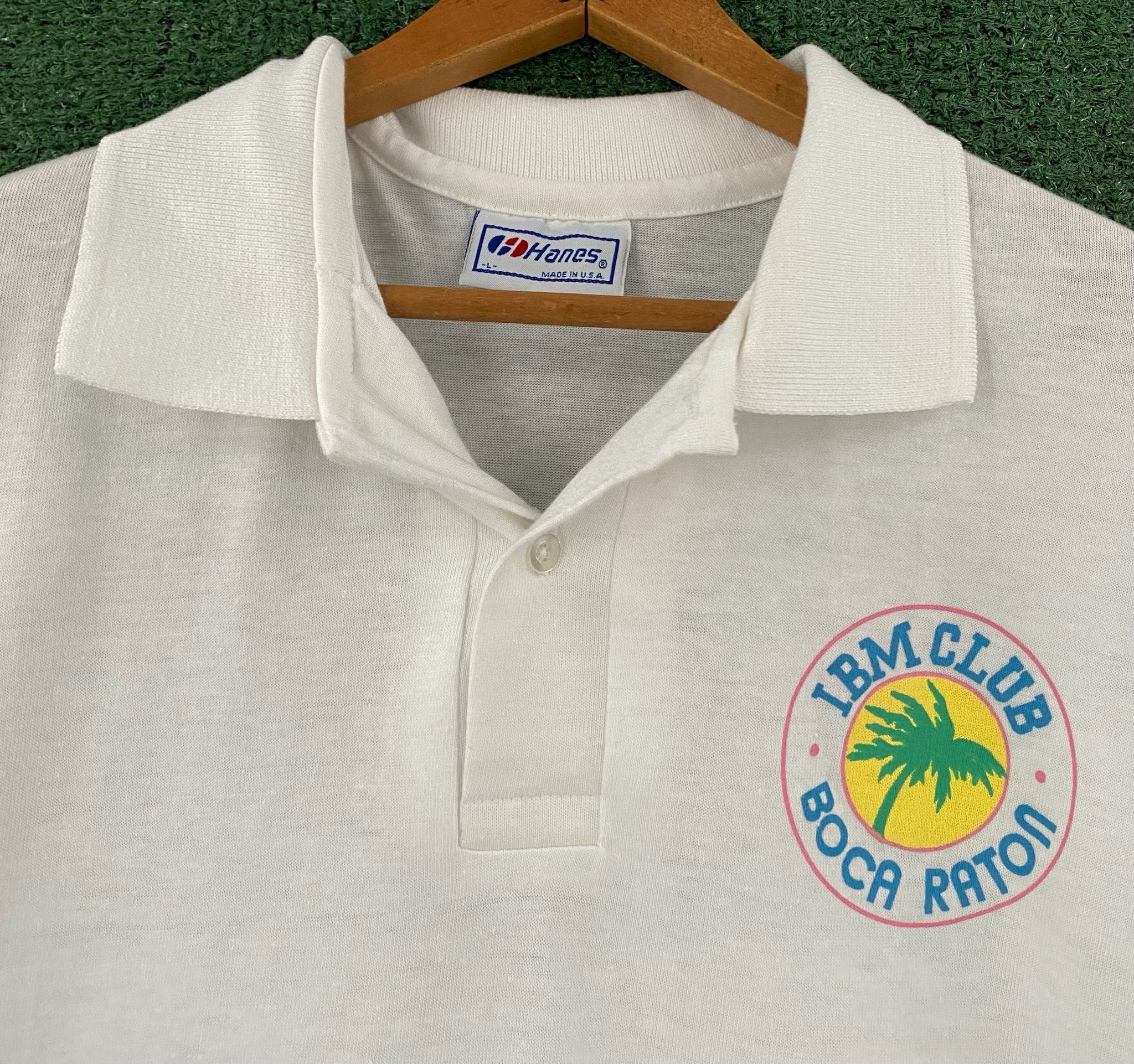 Hanes 80’s IBM Computer Club Boca Raton, FL Polo Shirt Medium Size US M / EU 48-50 / 2 - 8 Thumbnail