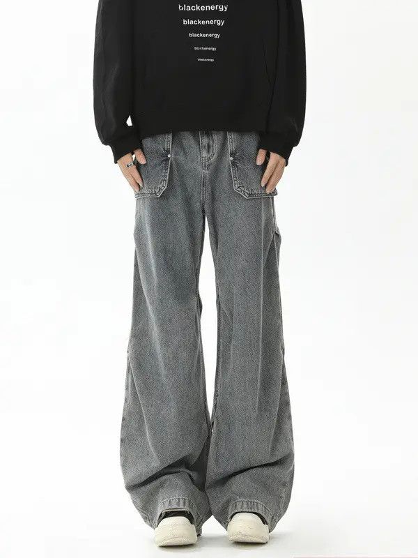 Japanese Brand × Jean Retro loose fit patchwork wide leg jeans Size US 32 / EU 48 - 1 Thumbnail