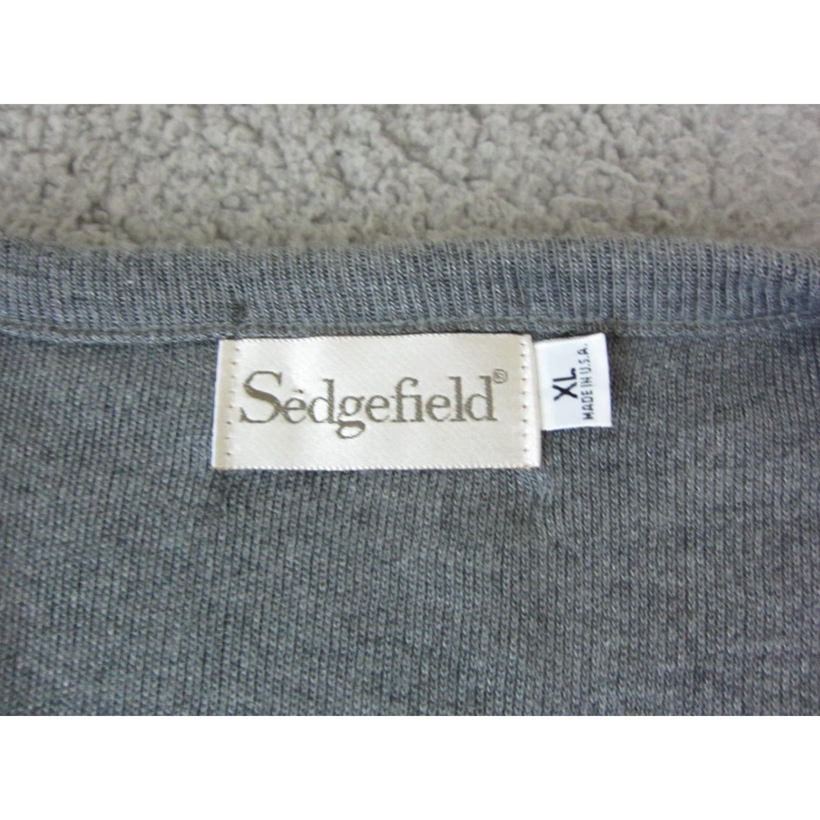 Vintage VINTAGE Sedgefield Sweater Mens XL Gray V-Neck Knit Pullover Knit Made in USA 80s Size US XL / EU 56 / 4 - 3 Thumbnail