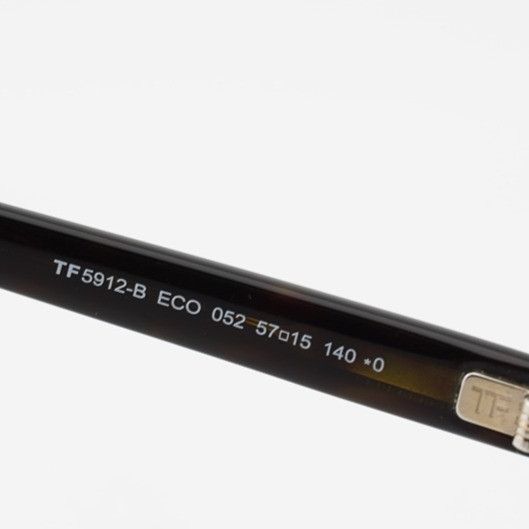 Tom Ford Tom Ford FT5912-B 052 Eyeglasses Havana 57mm Rectangle Frame Size ONE SIZE - 7 Thumbnail