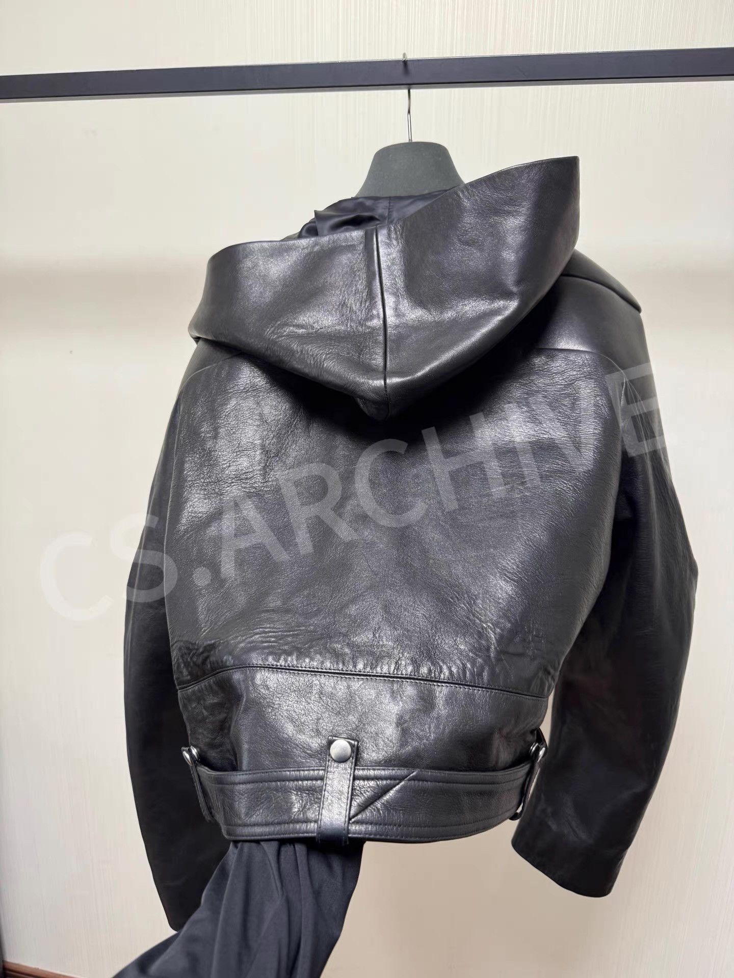 Rick Owens Rick Owens SS25 Hollywood Stooges hooded leather jacket Q8 Size US M / EU 48-50 / 2 - 6 Thumbnail