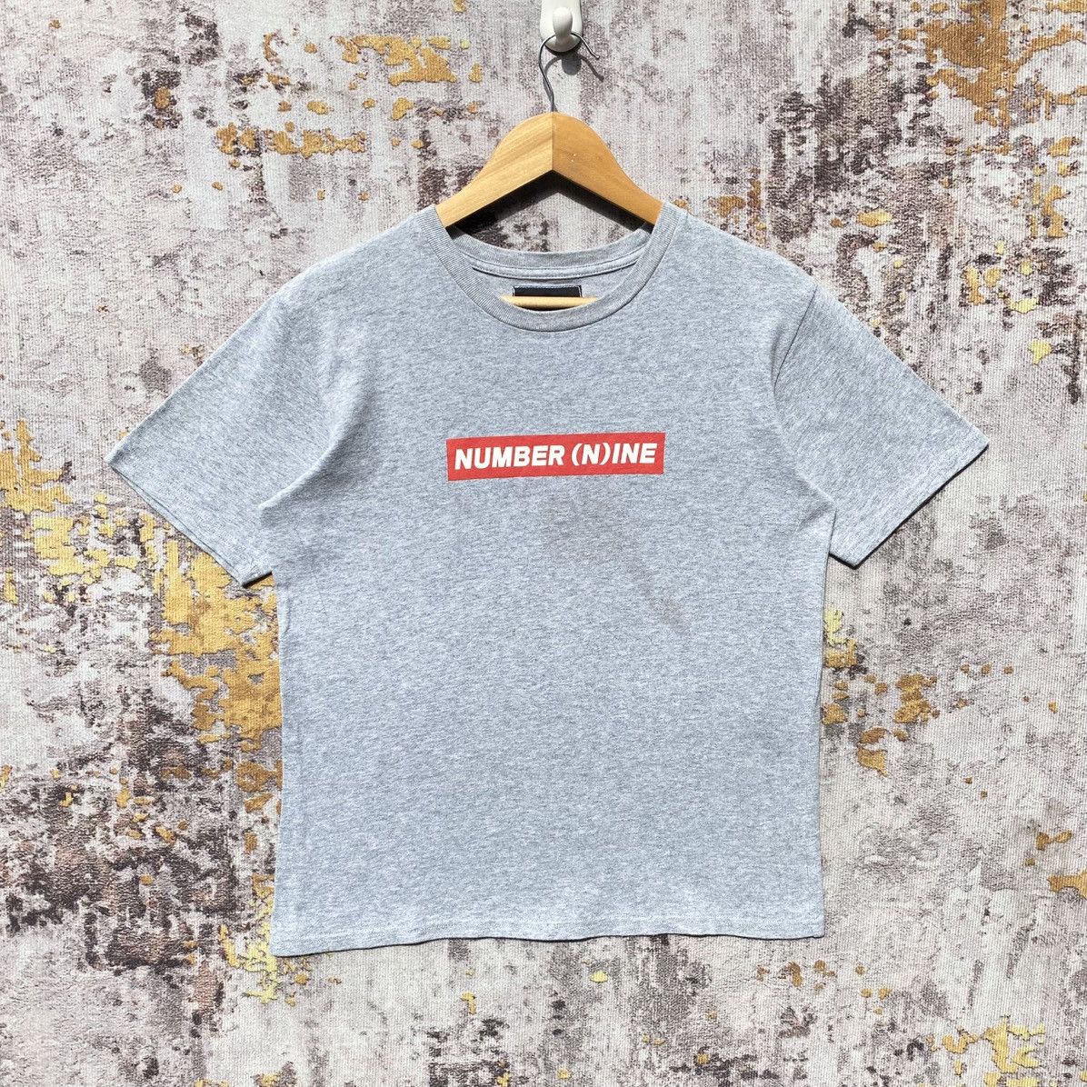 Number (N)ine Number (N)Ine Denim Box Logo Spellout Number (N)Ine Shirt Size US S / EU 44-46 / 1 - 1 Thumbnail