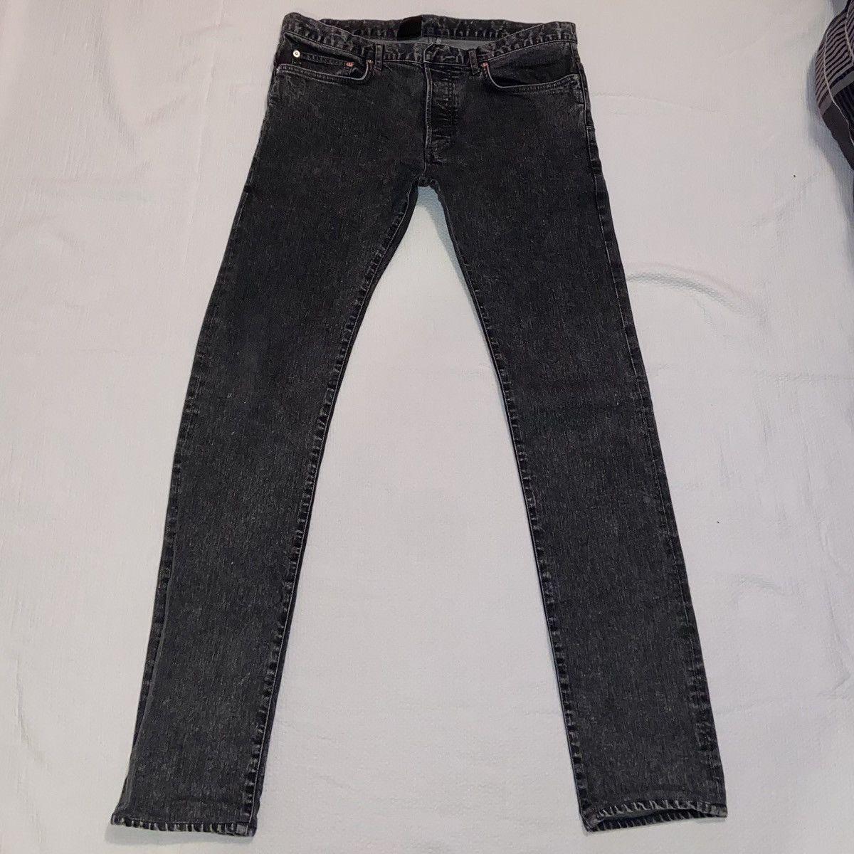 Image of Christian Dior Monsieur x Dior Homme Japan Denim Jeans Black Dark Grey, Men's (Size 34)